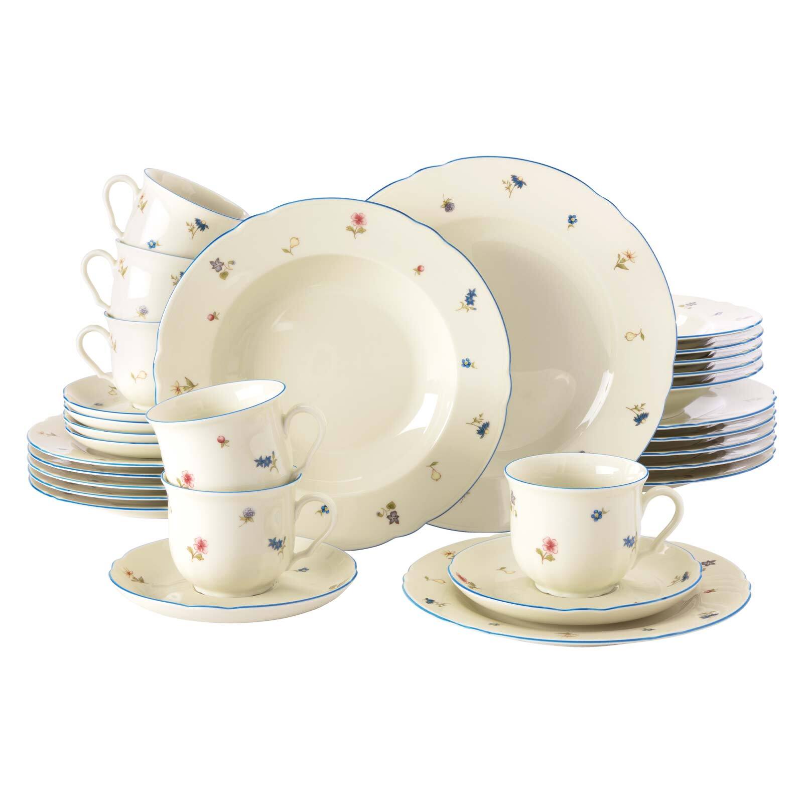 Seltmann Weiden Kombiservice Marieluise Streublumen 30er Set - Bild 1