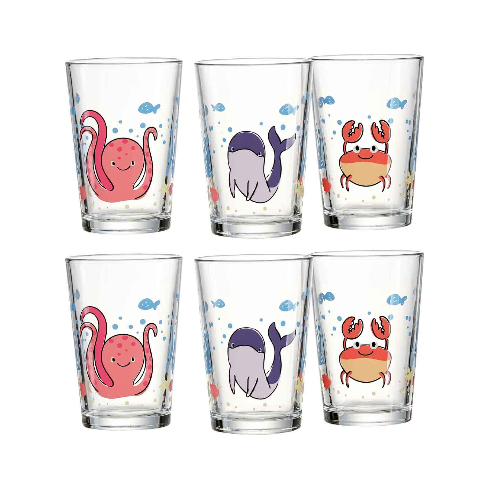 Ritzenhoff & Breker Kindergl&auml;ser Unterwasserwelt 205 ml 6er Set - Bild 1