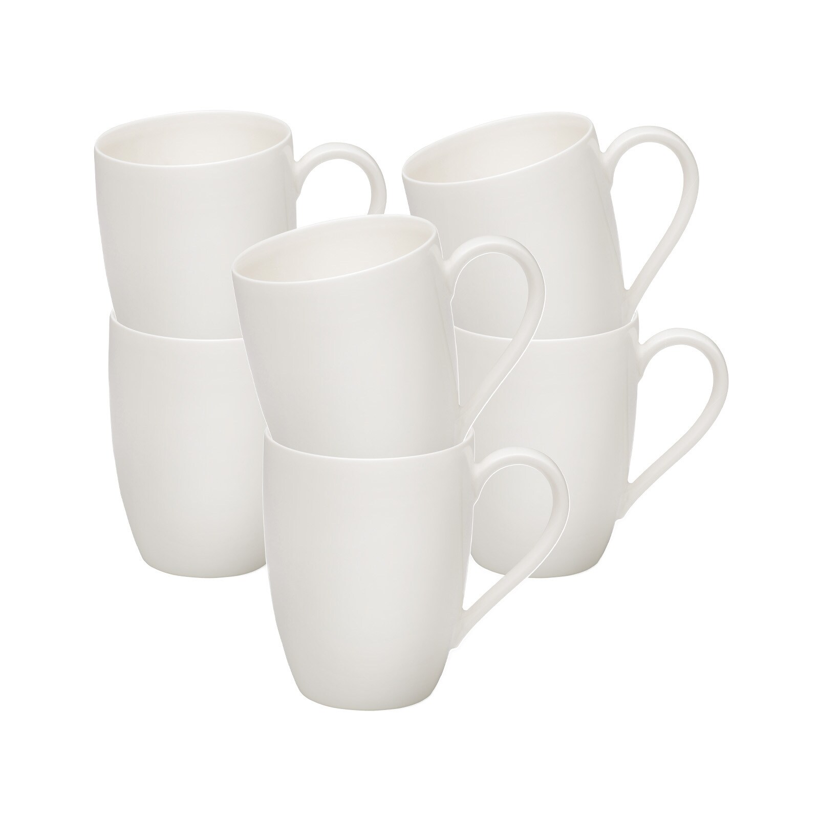 vivo Villeroy & Boch Group Kaffeebecher Basic White 260 ml 6er Set