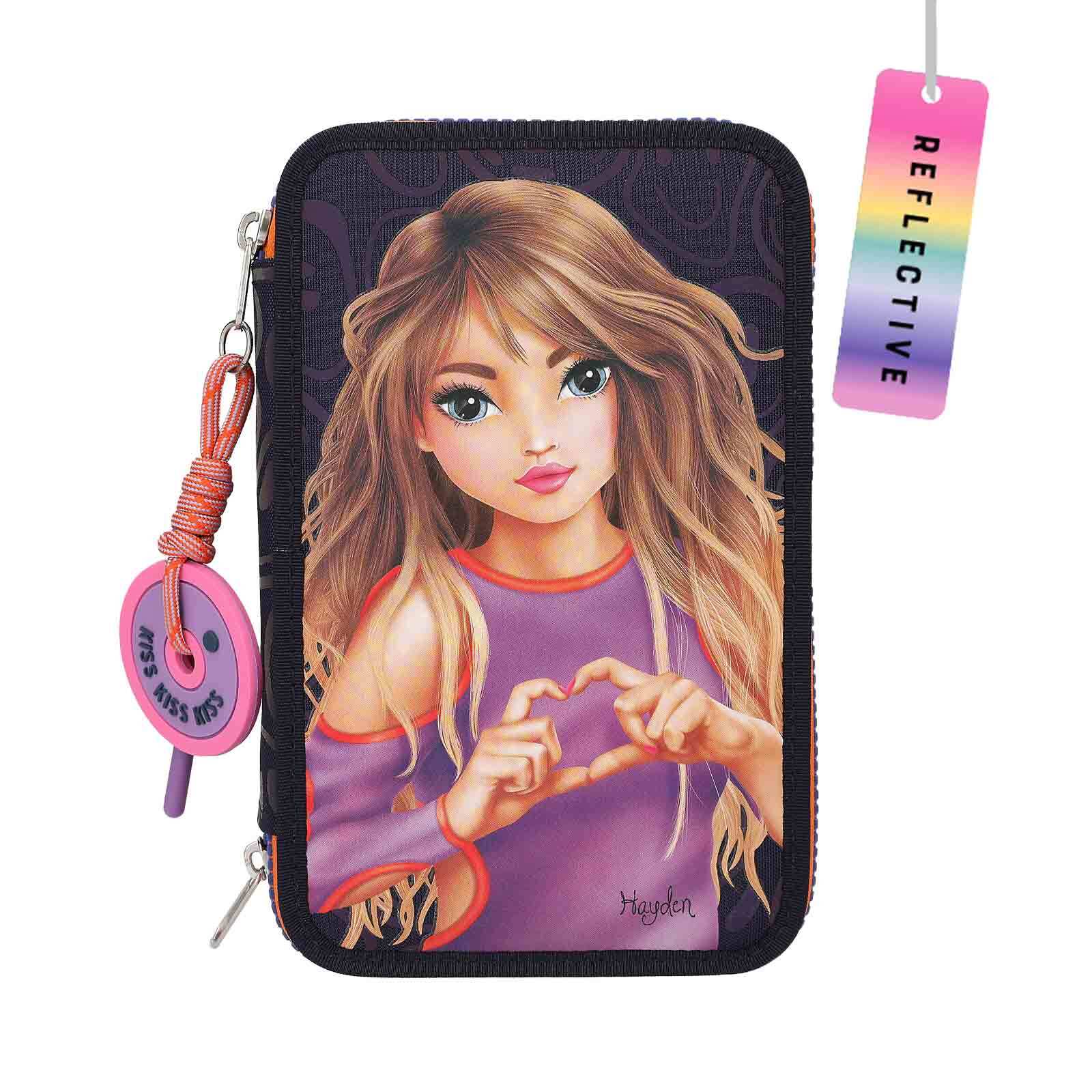 Depesche 3-Fach Federtasche Night Light inkl. Stifte TOPModel - Bild 1