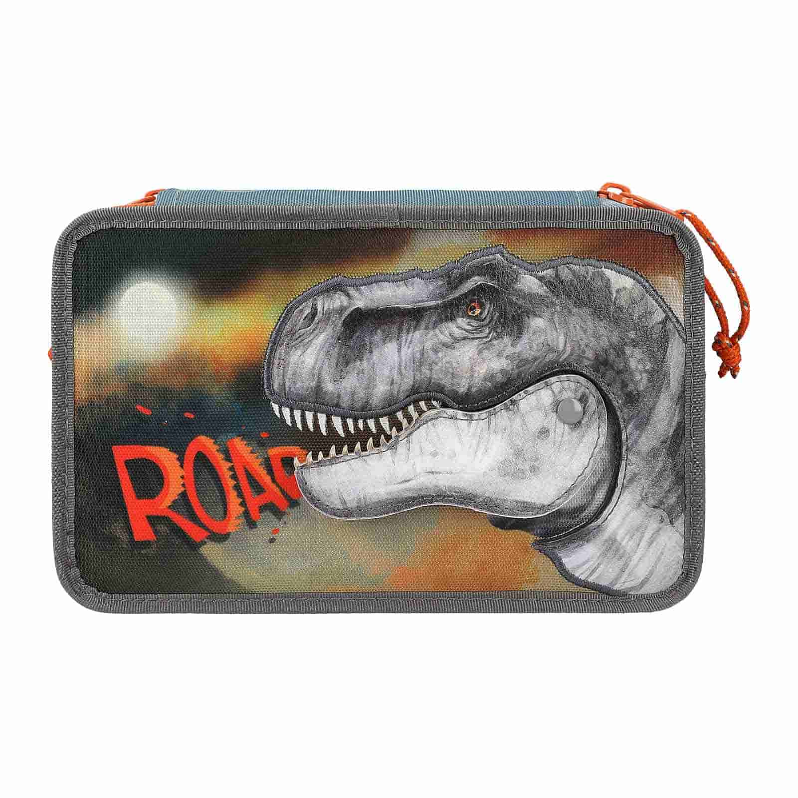 Depesche 3-Fach Federtasche Roar Dino World 20 x 13 cm - Bild 1