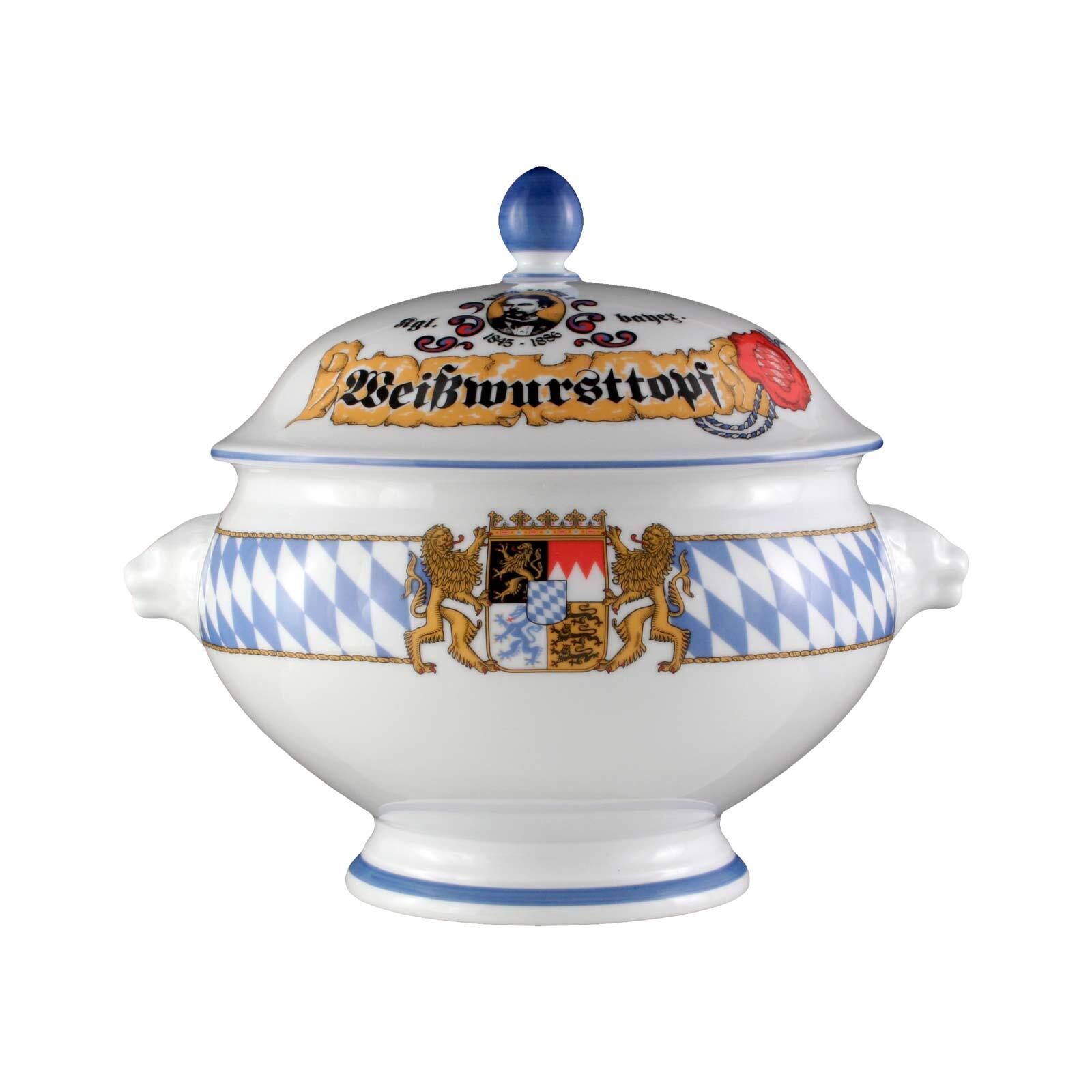 Seltmann Weiden L&ouml;wenkopfterrine mit Deckel Compact Bayern 3 l - Bild 1