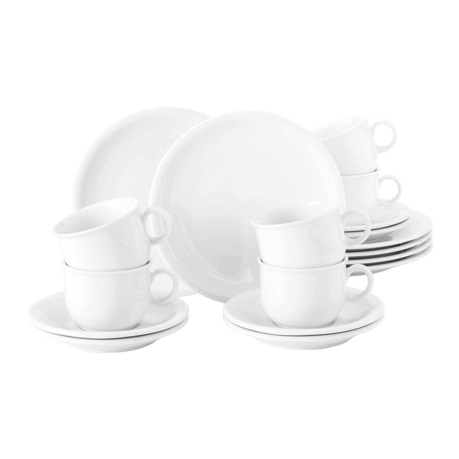 Kaffeeservice Compact Weiß 18er Set