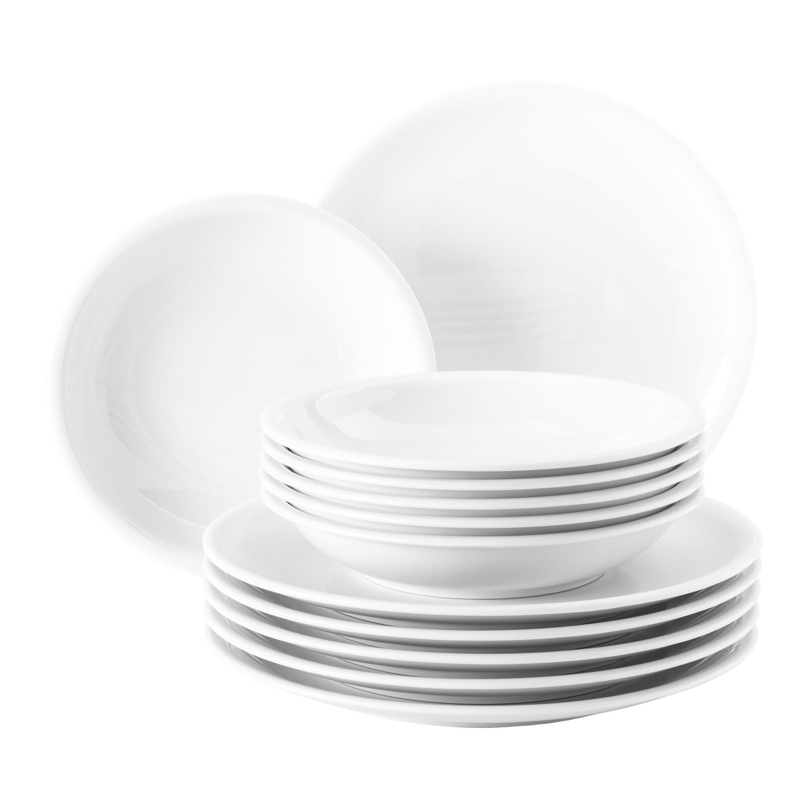 Seltmann Weiden Tafelservice Compact Wei&szlig; 12er Set - Bild 1