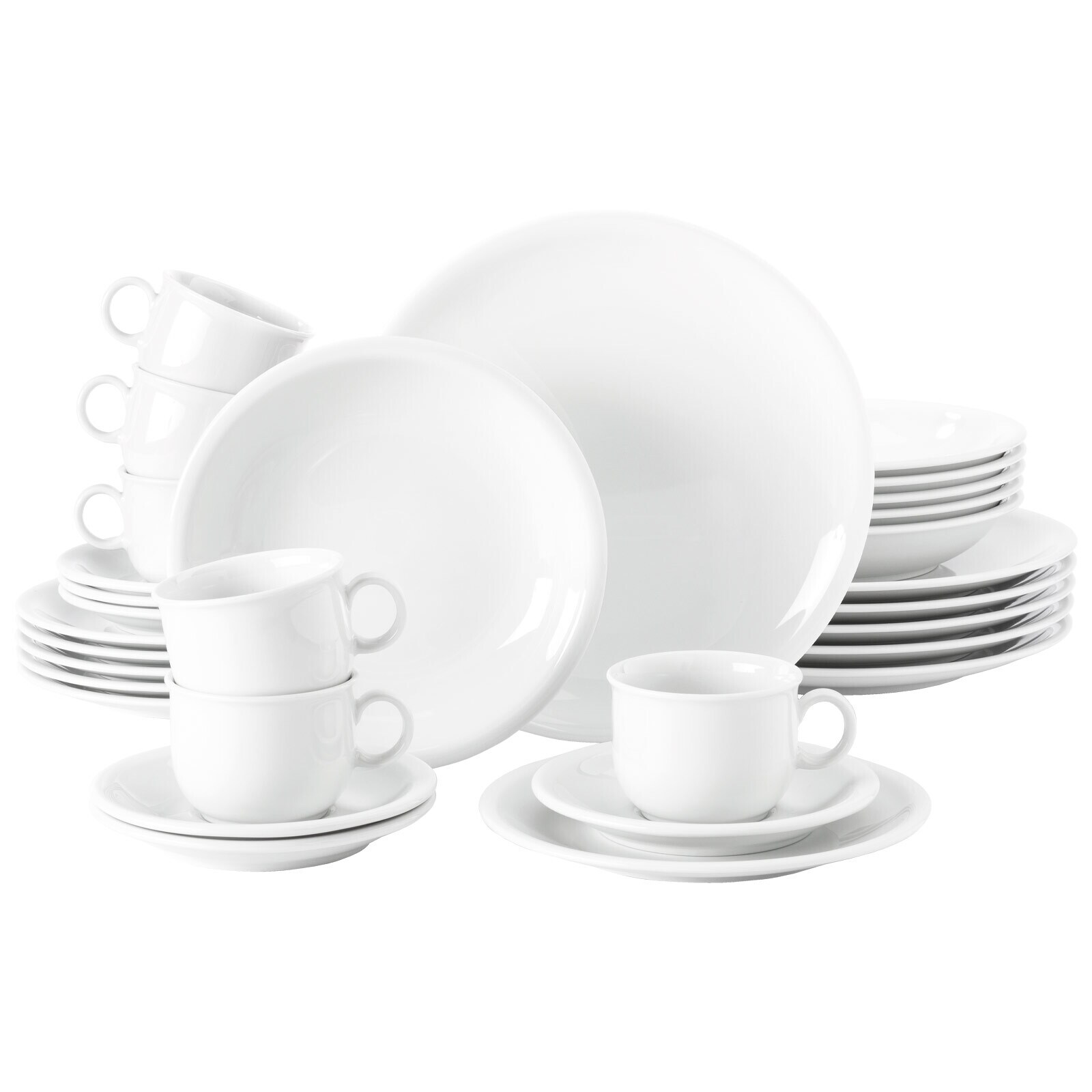 Seltmann Weiden Kombiservice Compact Wei&szlig; 30er Set - Bild 1