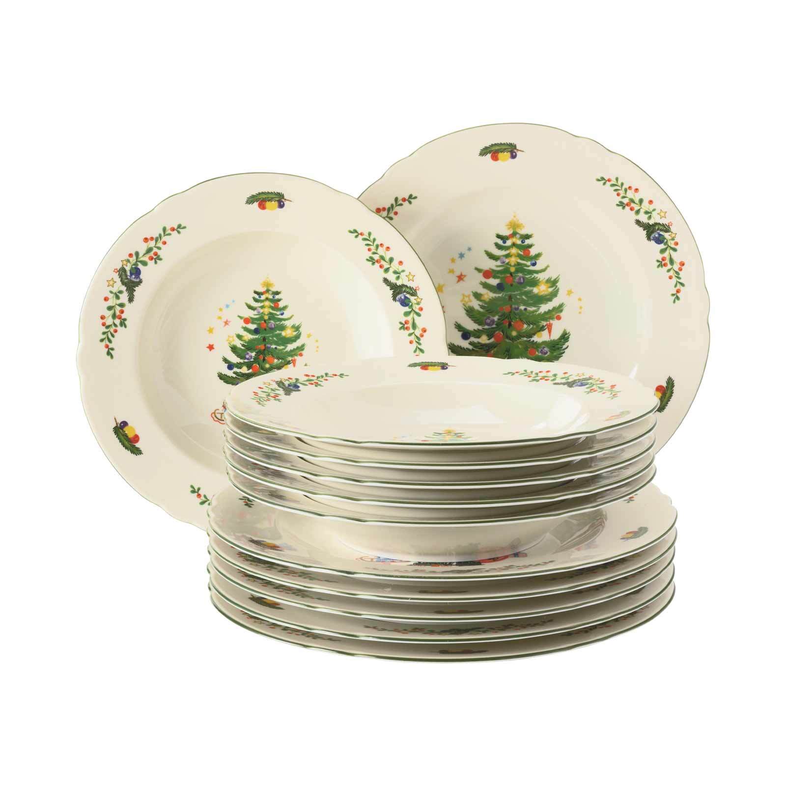 Seltmann Weiden Tafelservice Marieluise Weihnachten 12er Set - Bild 1