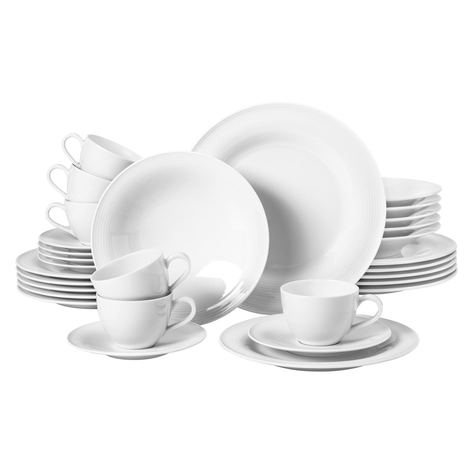 Seltmann Weiden Kombiservice Beat Wei&szlig; 30er Set - Bild 1