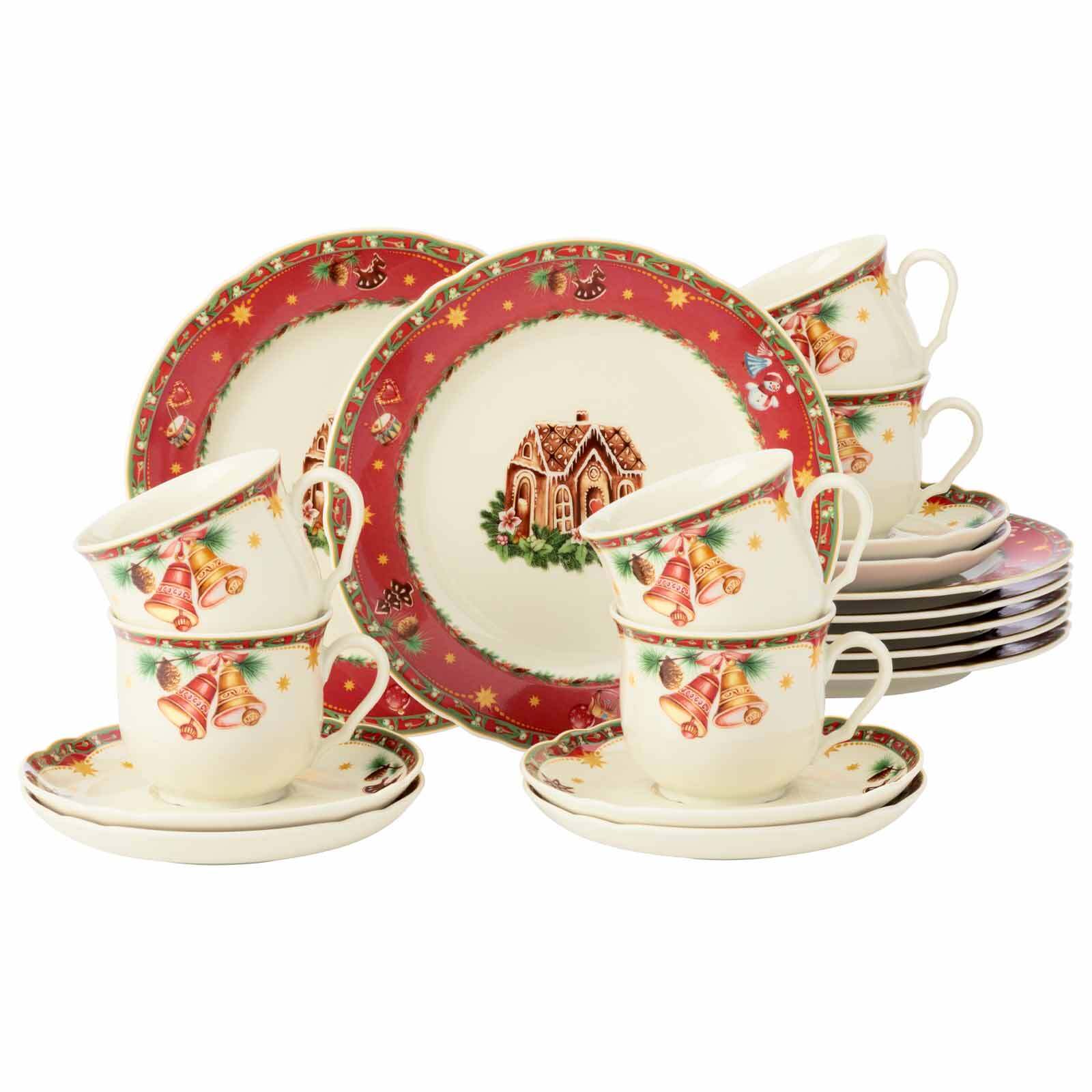 Seltmann Weiden Kaffeeservice Marieluise Weihnachtsnostalgie 18er Set - Bild 1