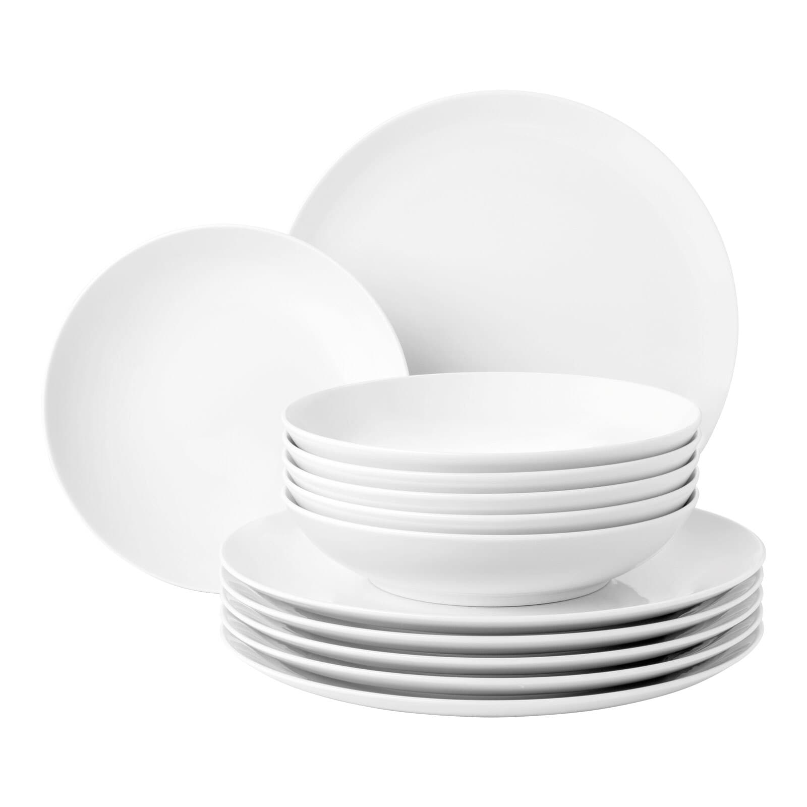 Seltmann Weiden Tafelservice Liberty Wei&szlig; 12er Set - Bild 1