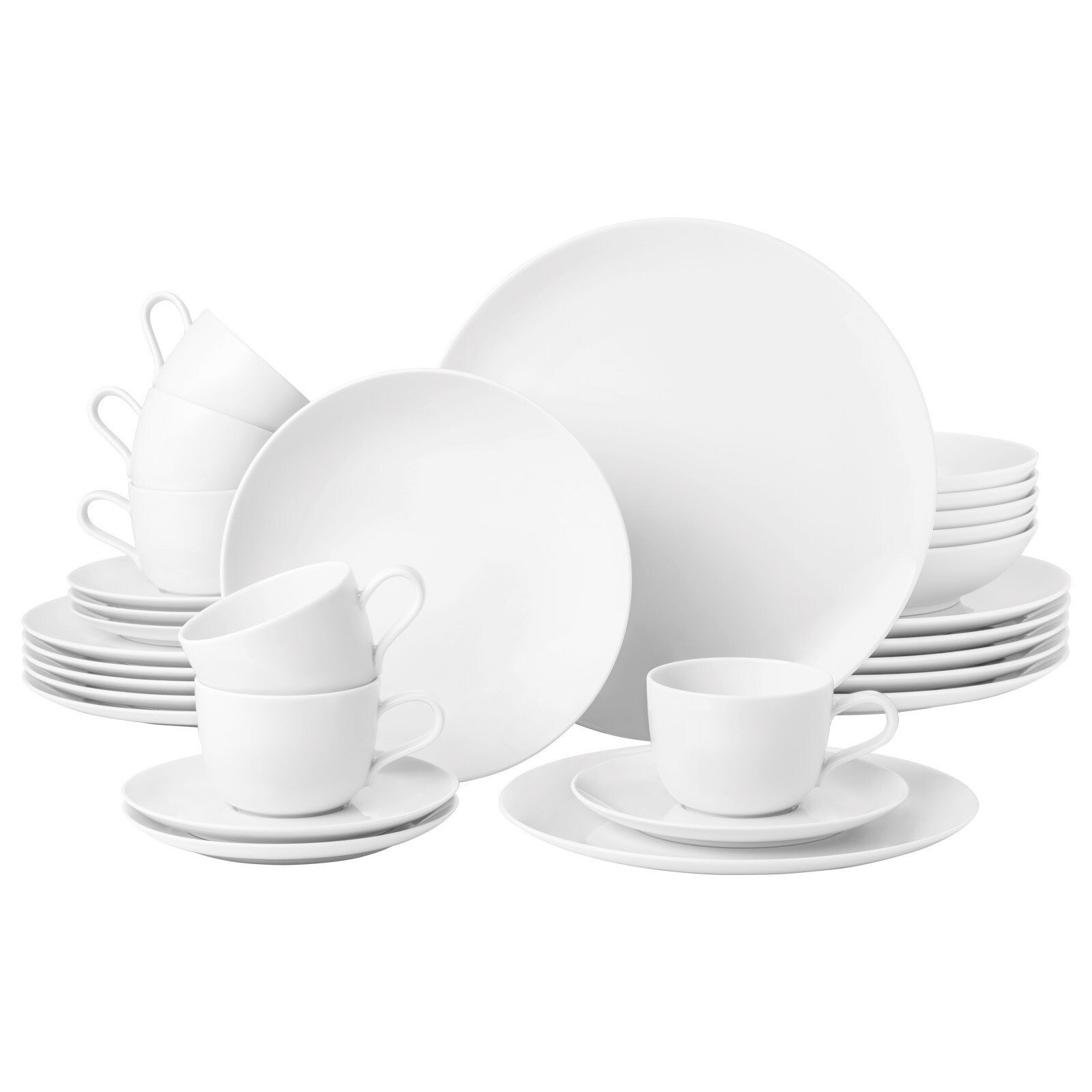 Kombiservice Liberty Weiß 30er Set