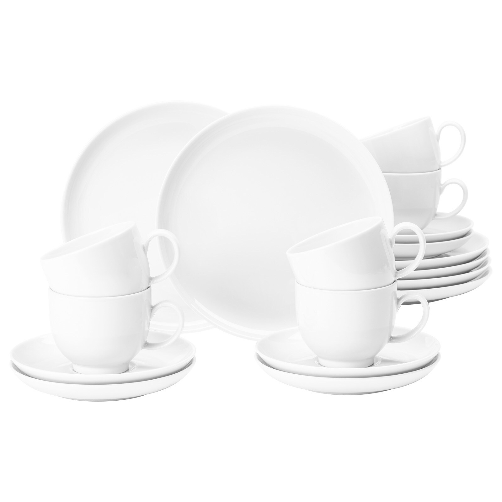 Kaffeeservice Lido Weiß 18er Set