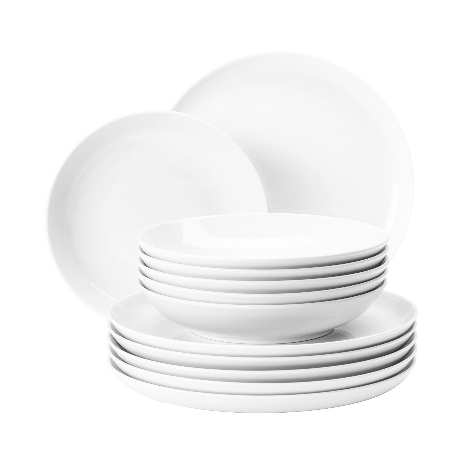 Seltmann Weiden Tafelservice Lido Wei&szlig; 12er Set - Bild 1