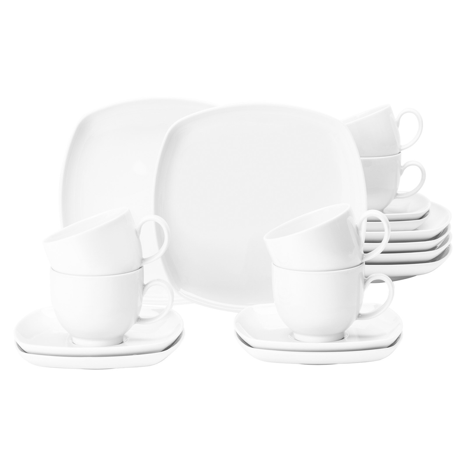 Kaffeeservice Lido Weiß 18er Set