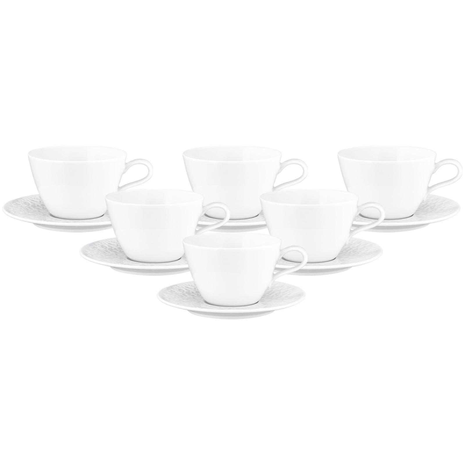 Seltmann Weiden Milchkaffeetassen mit Untertassen Nori Home 370 ml 6er Set - Bild 1
