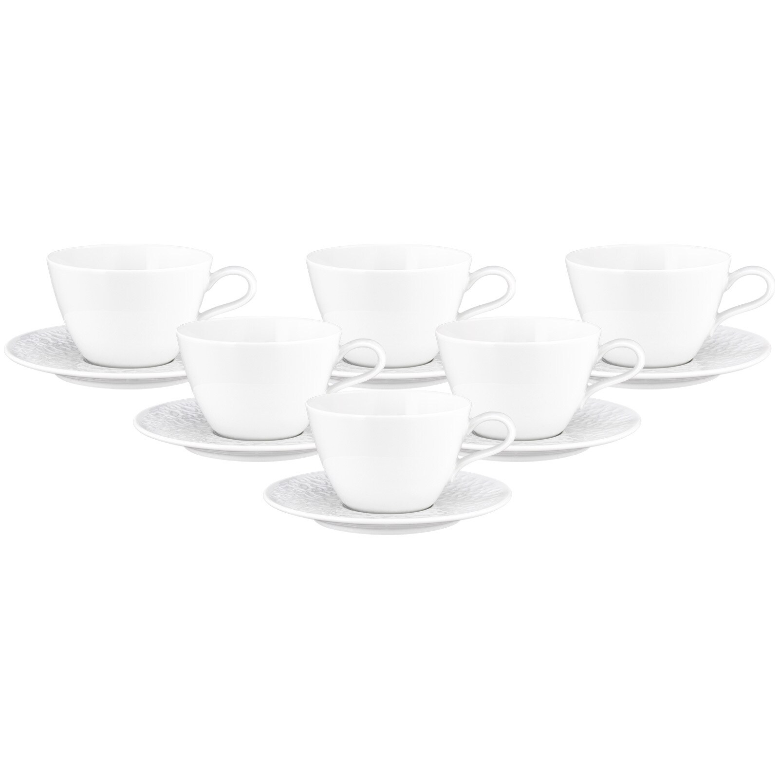 Milchkaffeetassen mit Untertassen Nori Home  6er Set