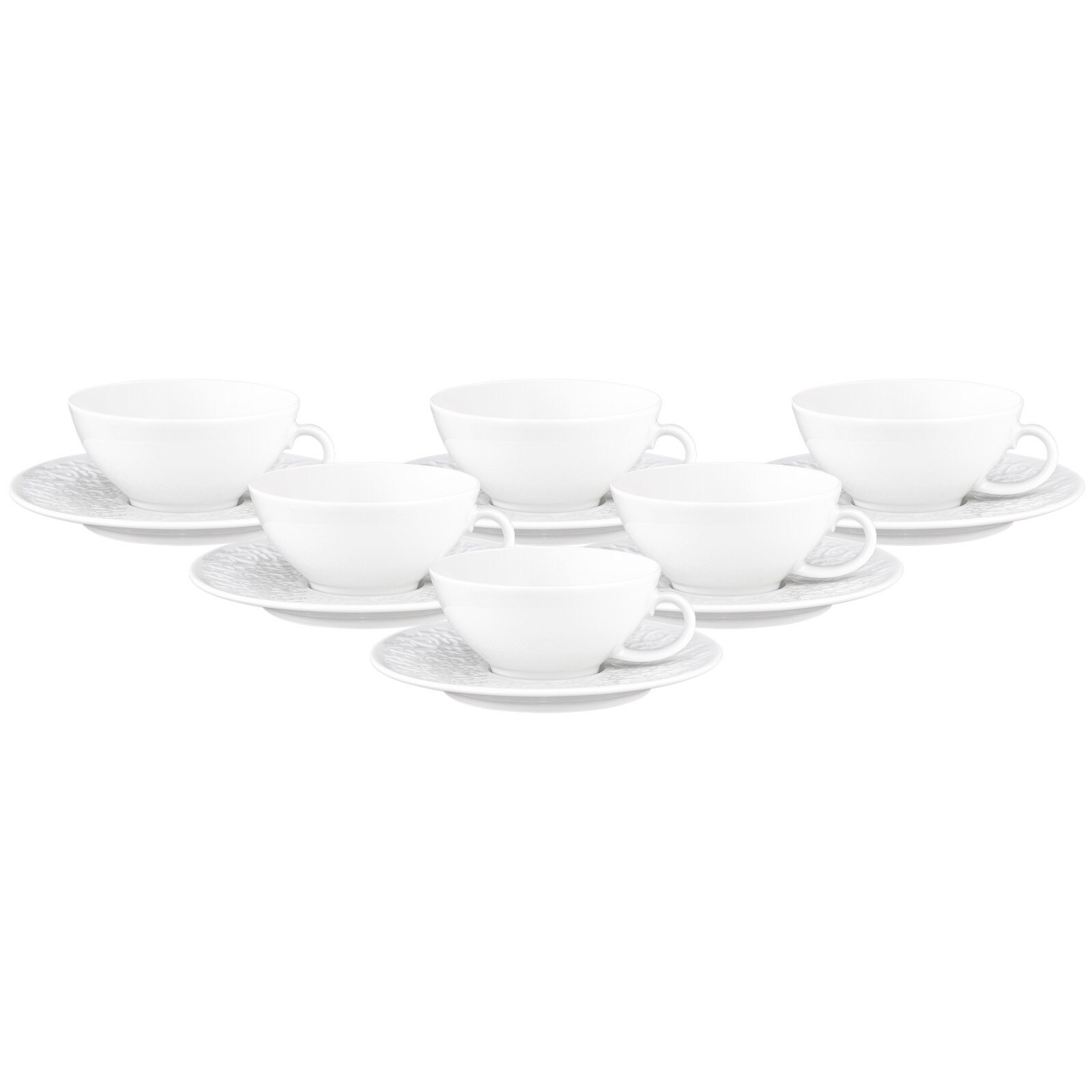 Teetassen mit Untertassen Nori Home  6er Set