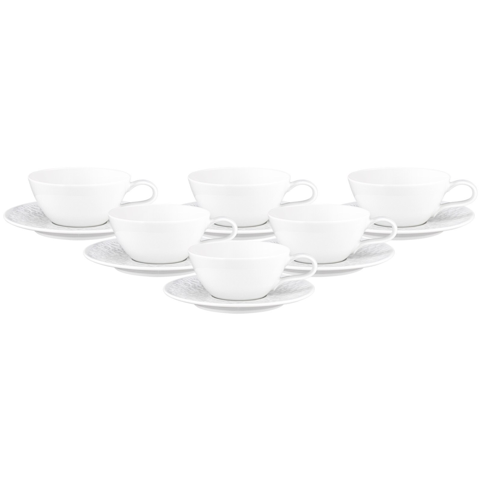 Teetassen mit Untertassen Nori Home  6er Set
