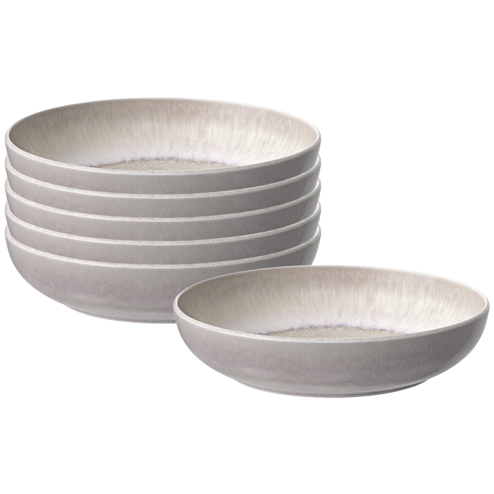 like. by Villeroy & Boch Pastaschalen Perlemor Sand &oslash; 22,2 cm 6er Set - Bild 1
