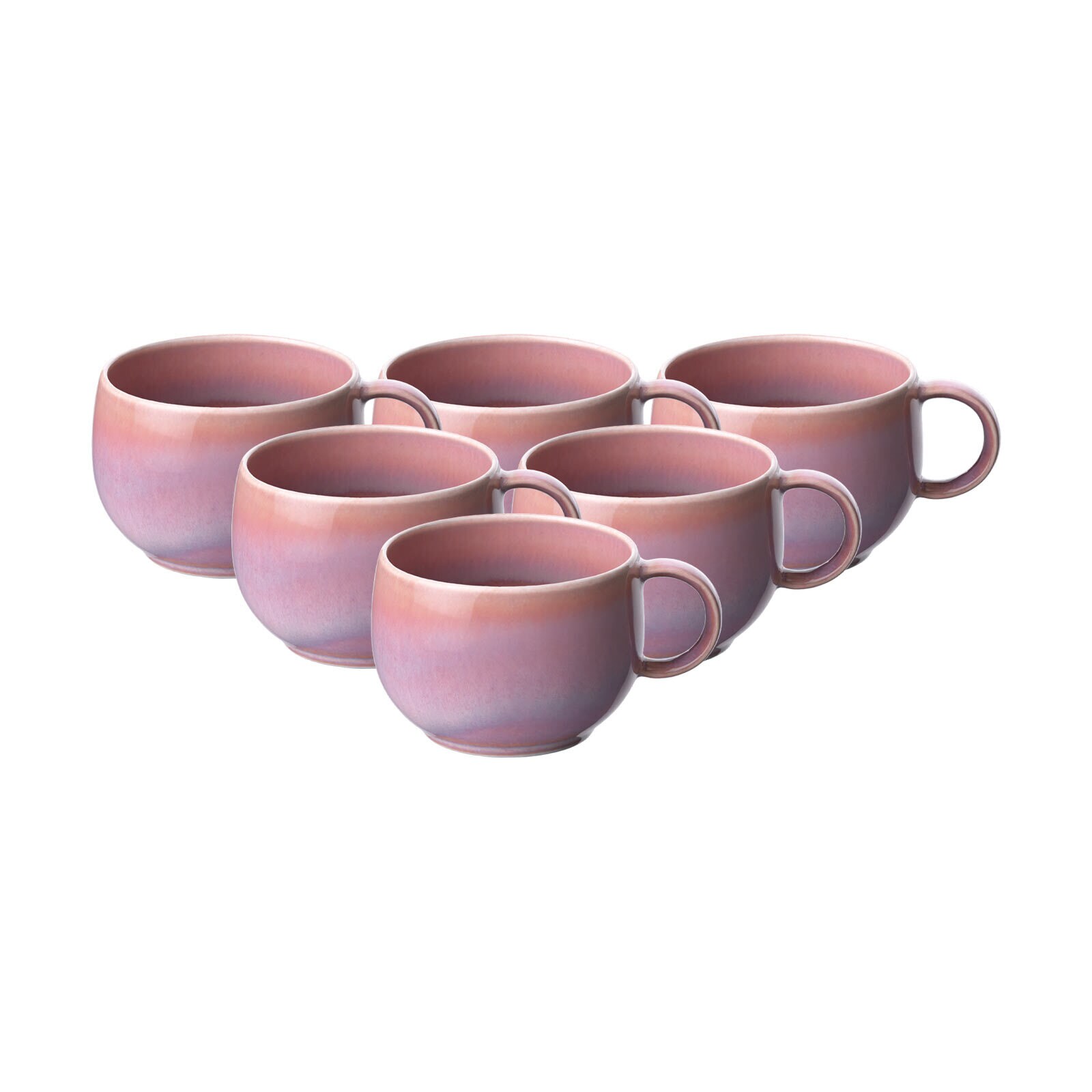 like. by Villeroy & Boch Espressotassen Perlemor Coral 60 ml 6er Set - Bild 1