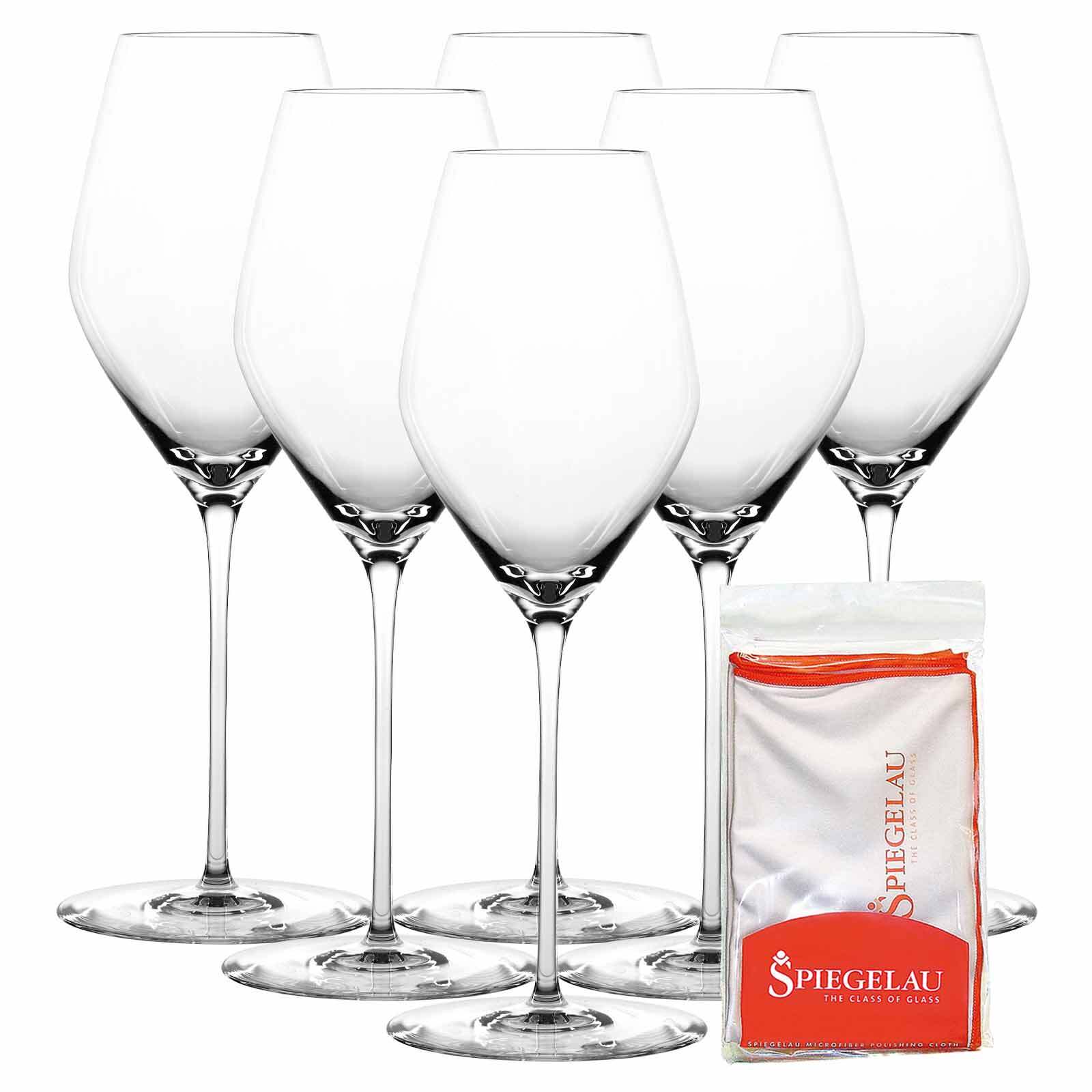 Spiegelau Champagnergl&auml;ser + Poliertuch Hi-Lite 347 ml 6er Set - Bild 1