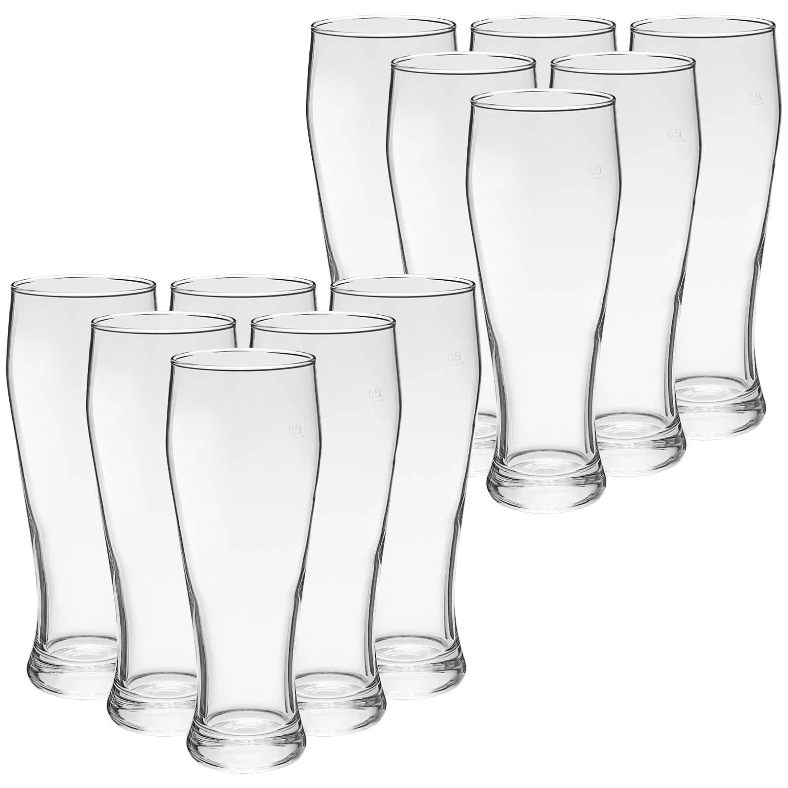 Van Well Weizenbiergläser (geeicht) Bavaria 0,5 l 12er Set