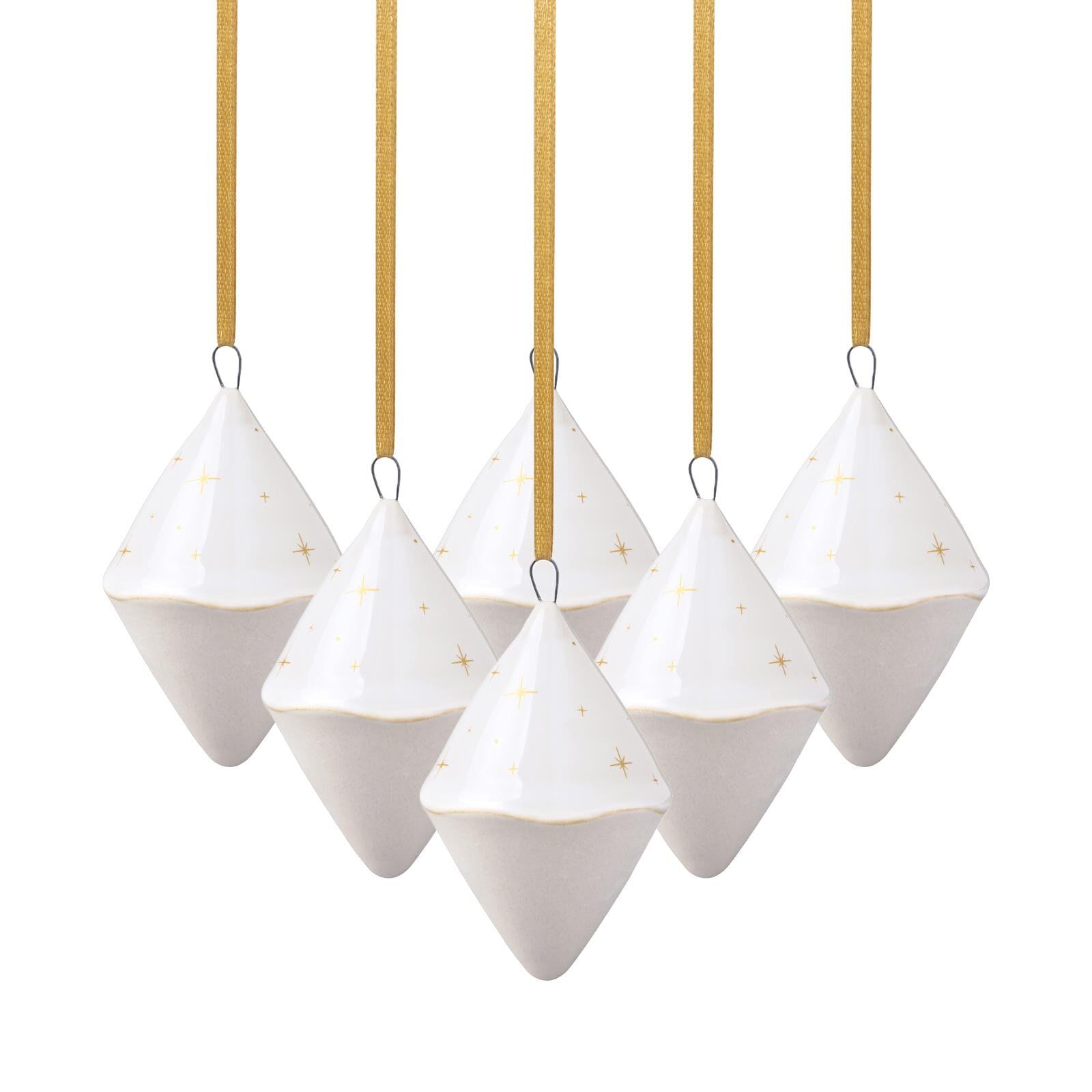 like. by Villeroy & Boch Ornamente  Doppelkegel Winter Glow 6er Set - Bild 1