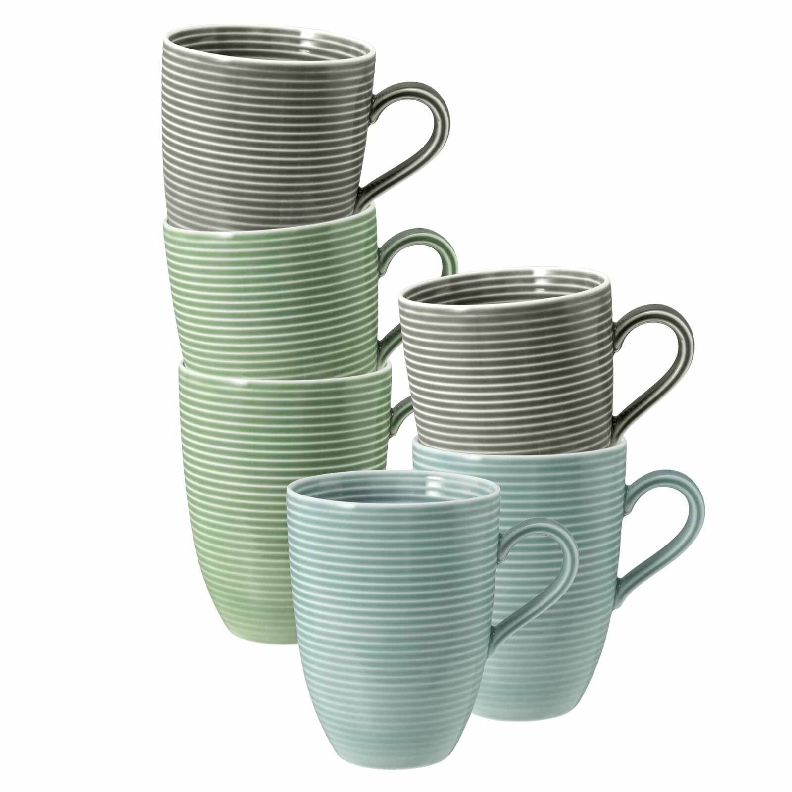 Seltmann Weiden Kaffeebecher Beat Color Glaze 350 ml 6er Set