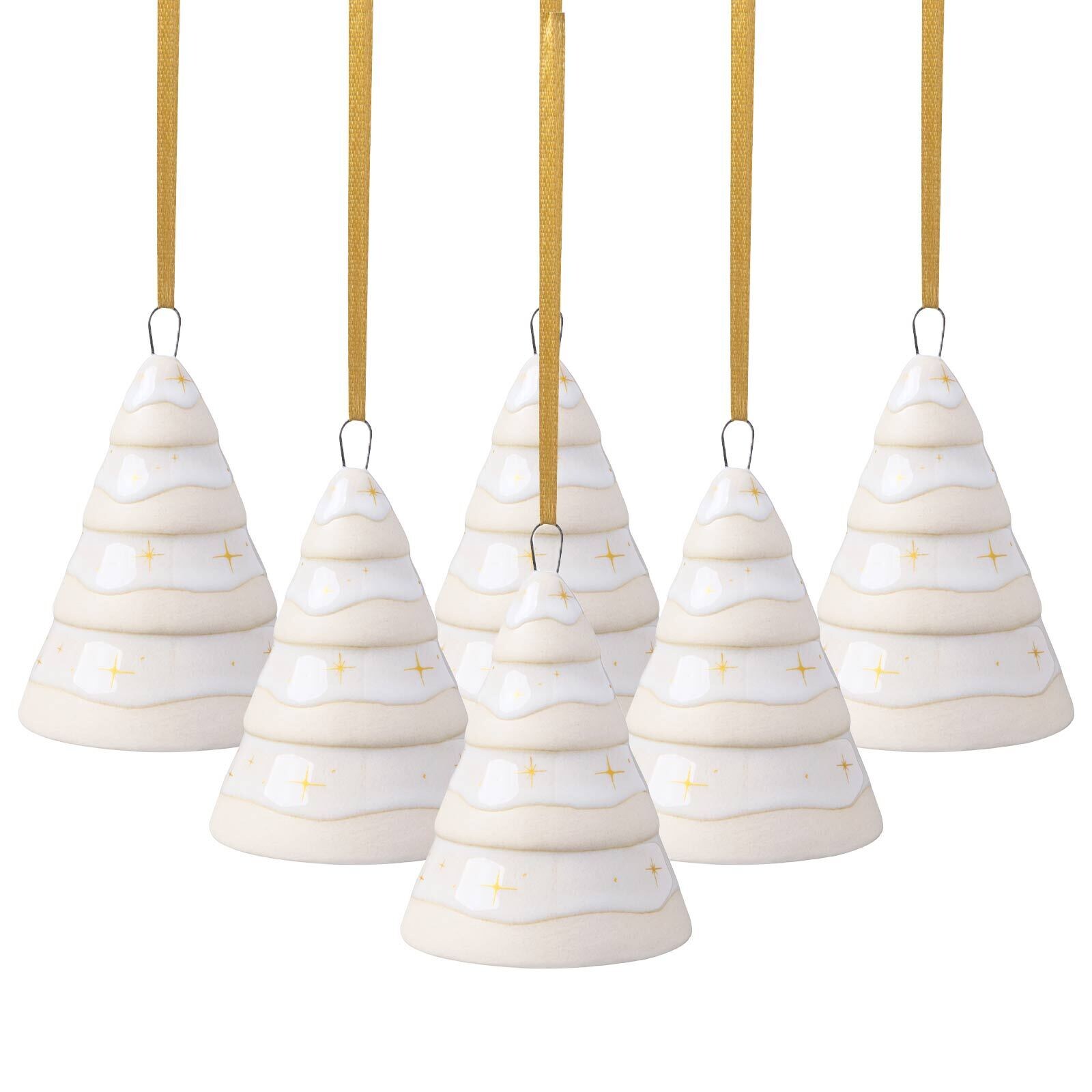like. by Villeroy & Boch Ornamente Tannenbaum Winter Glow 6er Set