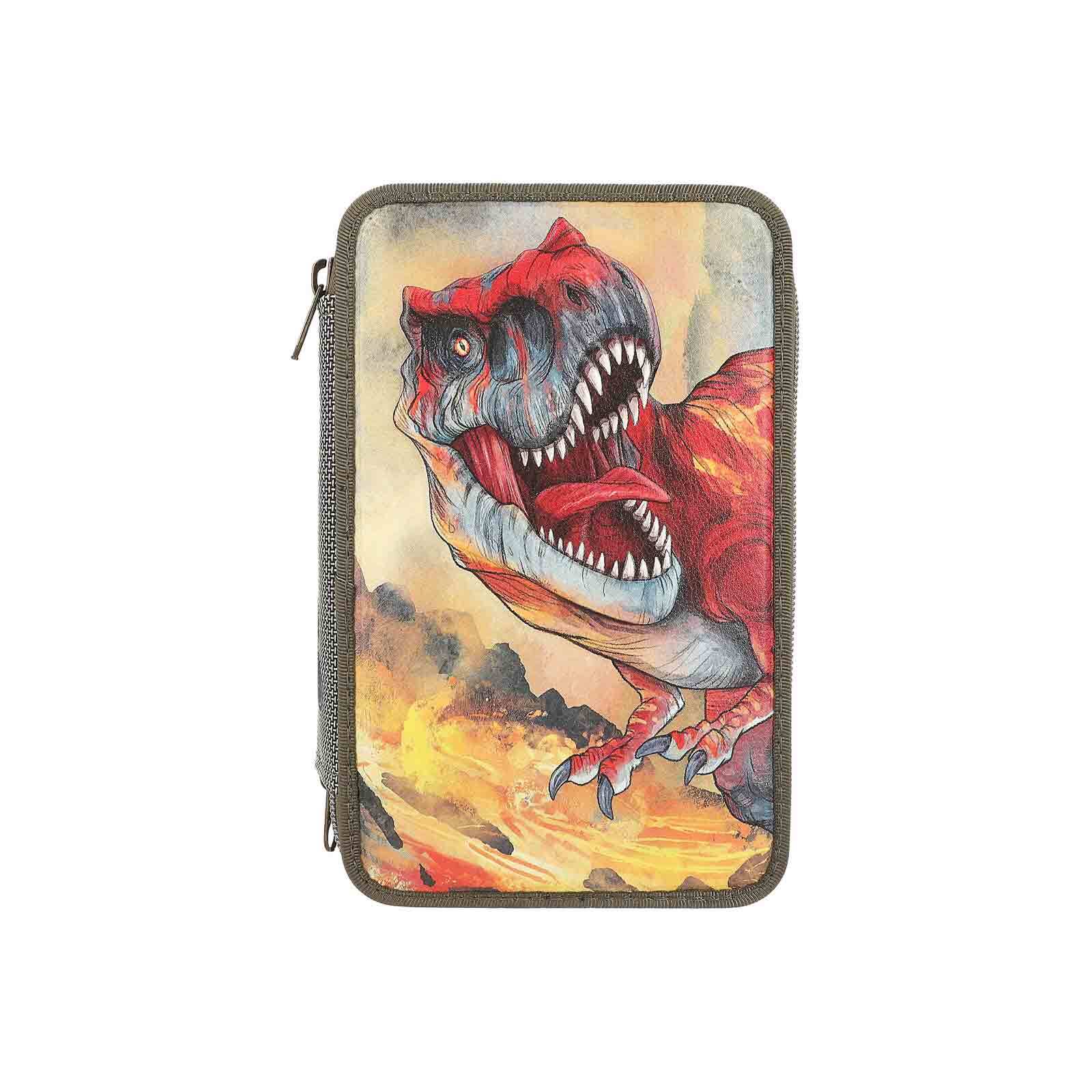 Depesche 3-Fach Federtasche mit 3D Effekt Dino World 20 x 13 cm - Bild 1