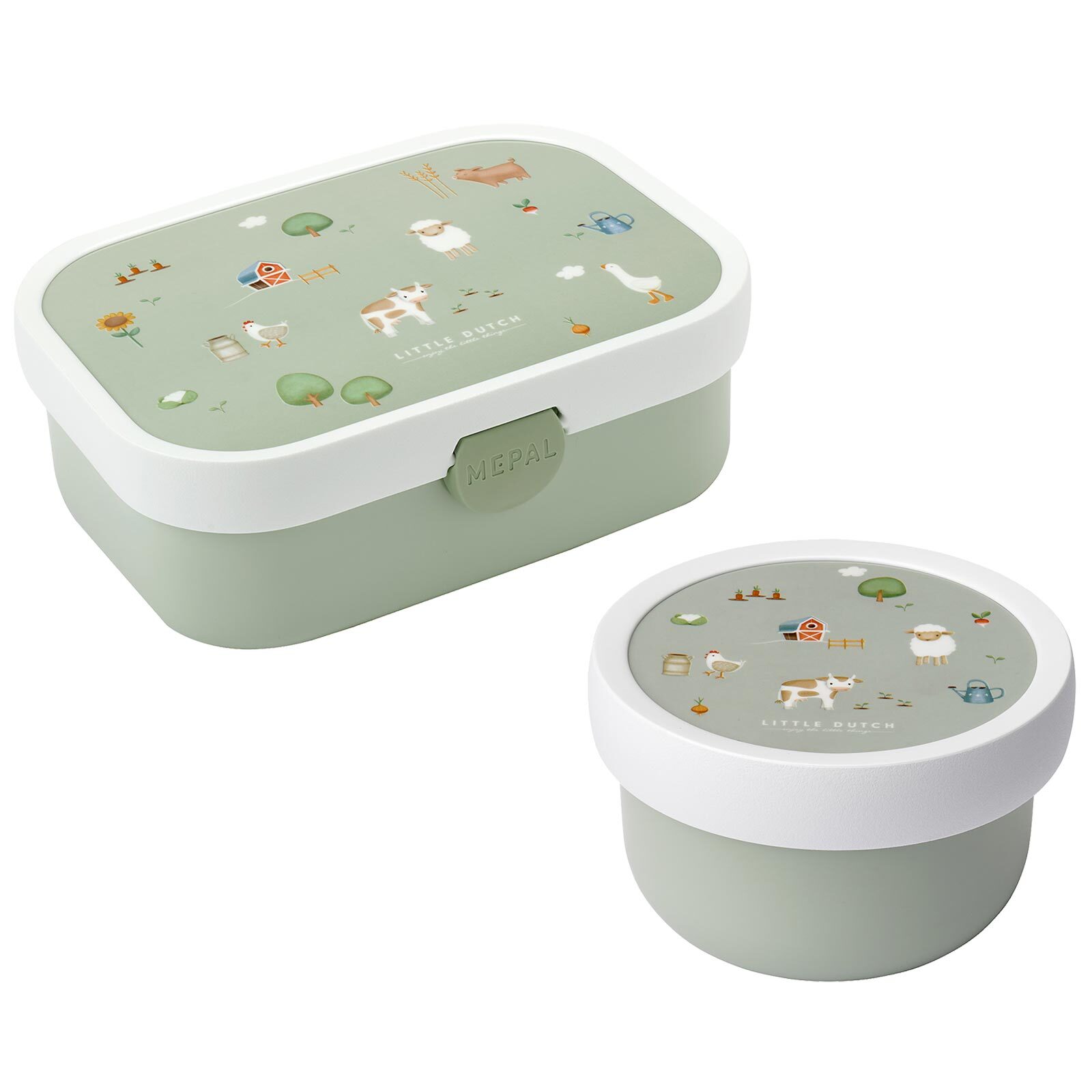 Mepal Obst- und Bentobox Little Farm Campus 300 & 750 ml - Bild 1