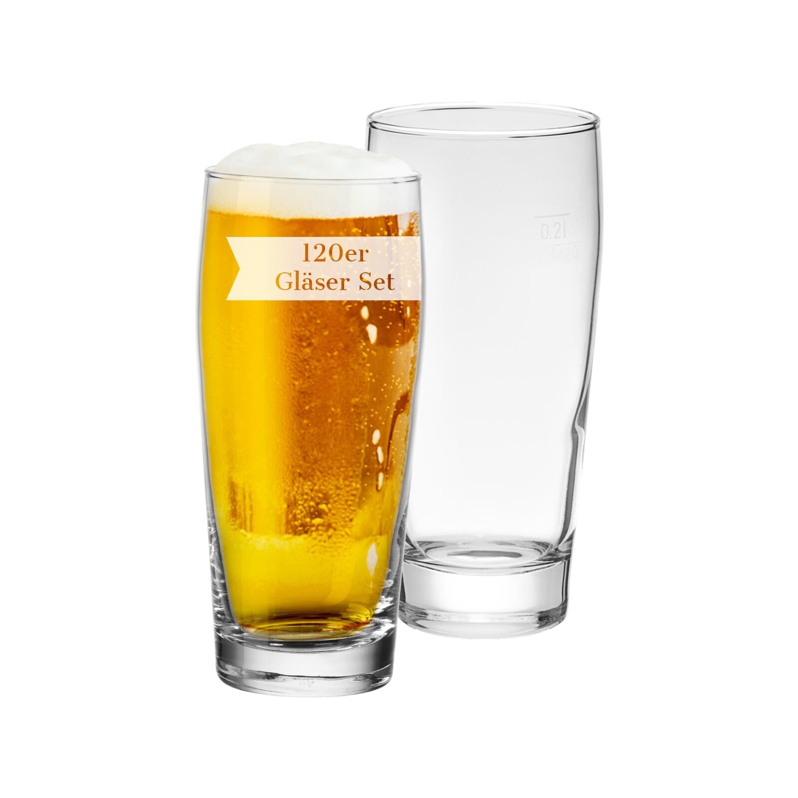 Van Well Willi Becher geeicht Gastro 0,2 l 120er Set