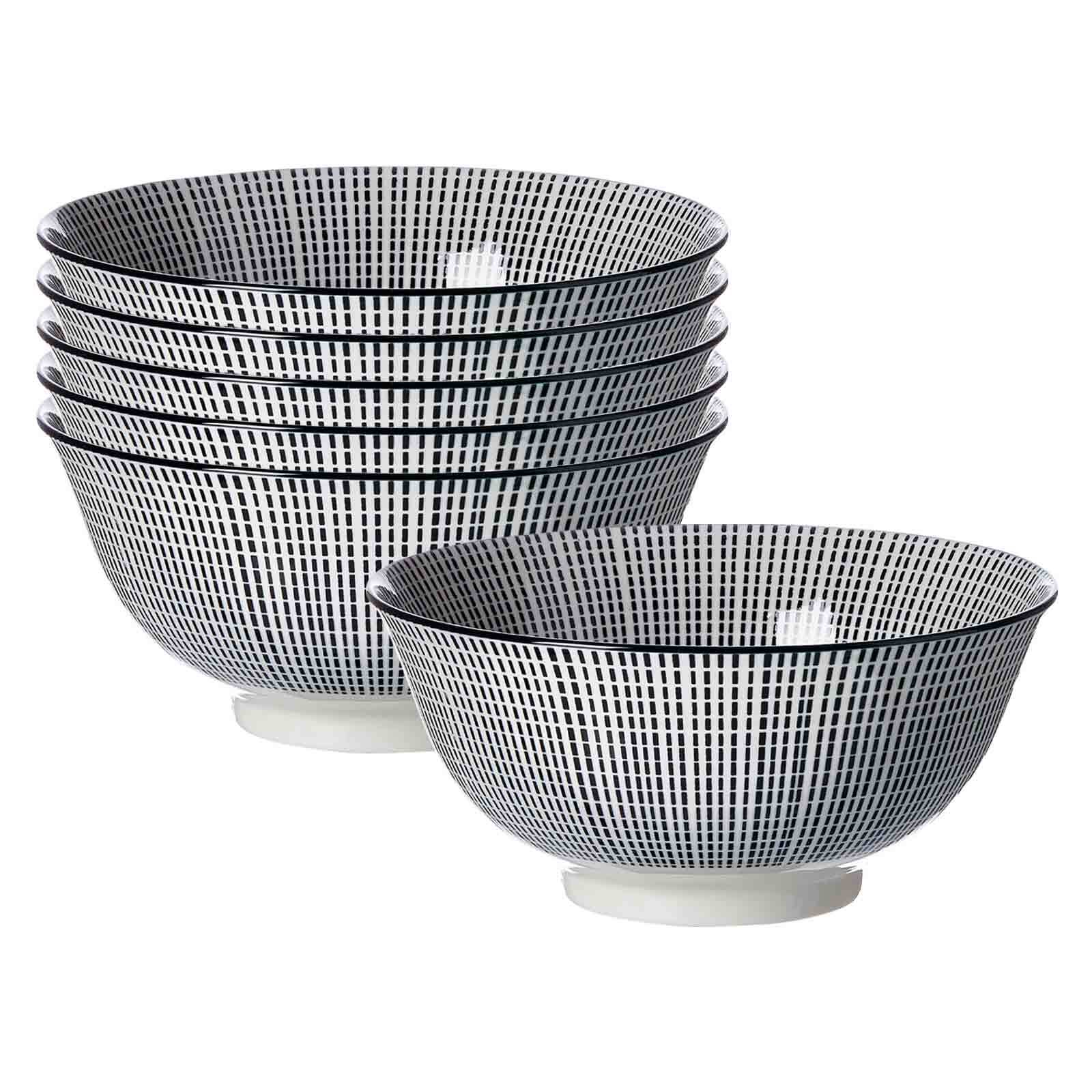 Ritzenhoff & Breker M&uuml;slischalen Takeo Stripes &oslash; 15,5 cm 6er Set - Bild 1