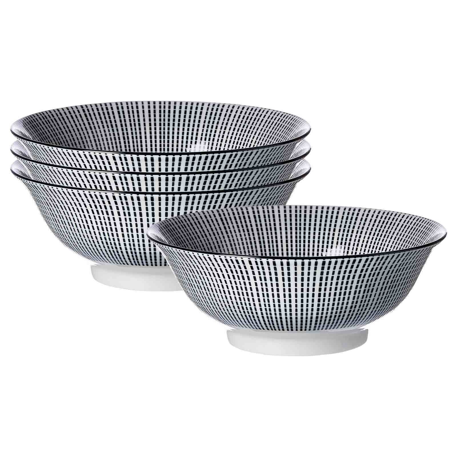 Ritzenhoff & Breker Servierschalen Takeo Stripes ø 21 cm 4er Set