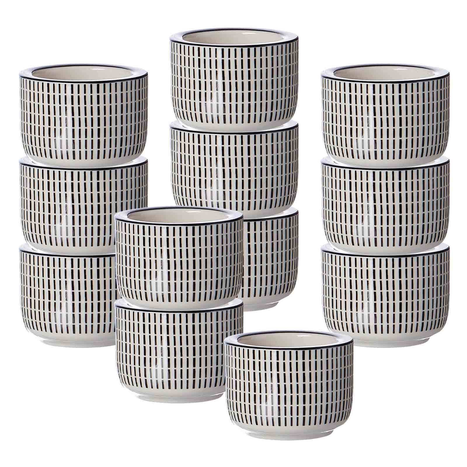 Ritzenhoff & Breker Teelichthalter Takeo Stripes &oslash; 6 cm 12er Set - Bild 1