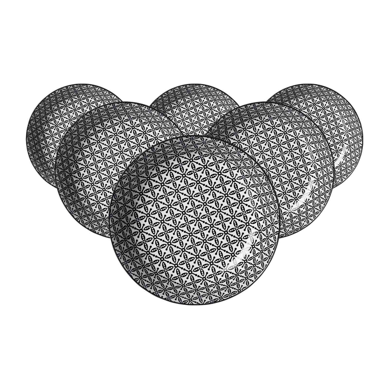 Ritzenhoff & Breker Suppenteller Takeo Leaves &oslash; 20,5 cm 6er Set - Bild 1