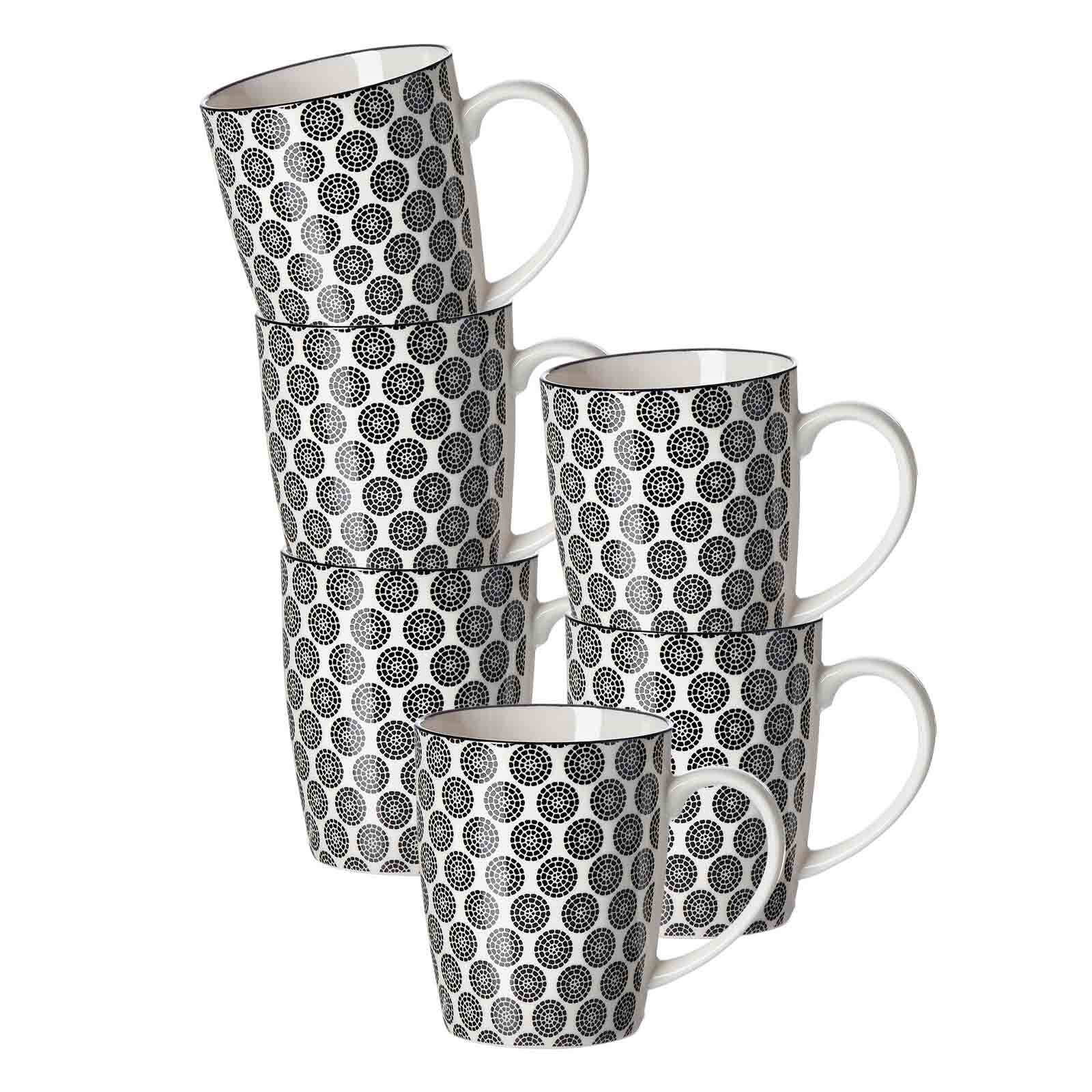 Ritzenhoff & Breker Henkelbecher Takeo Circles 350 ml 6er Set - Bild 1