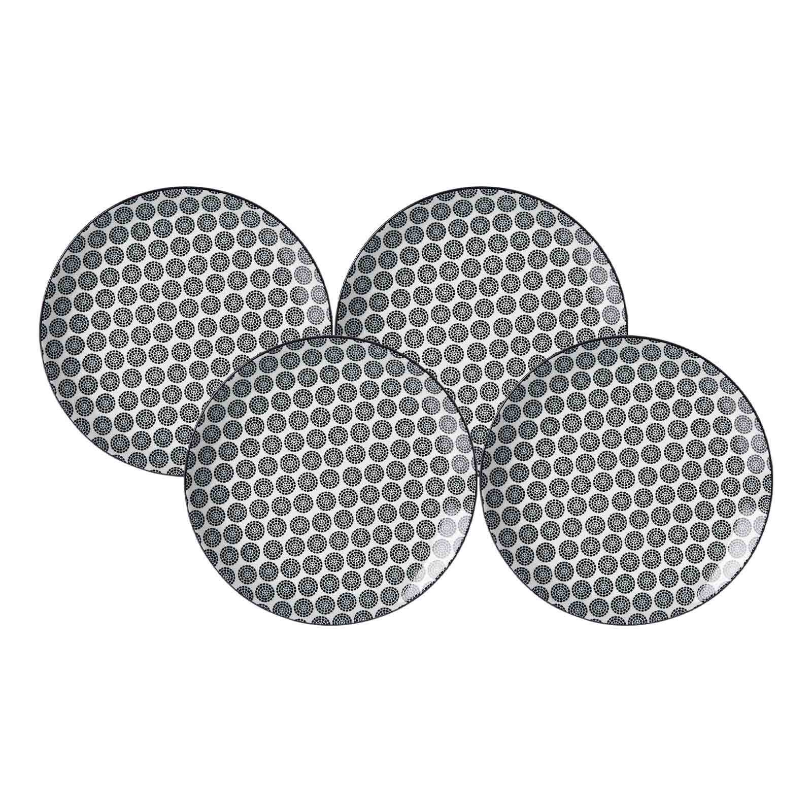 Ritzenhoff & Breker Dessertteller Takeo Circles &oslash; 21,5 cm 4er Set - Bild 1