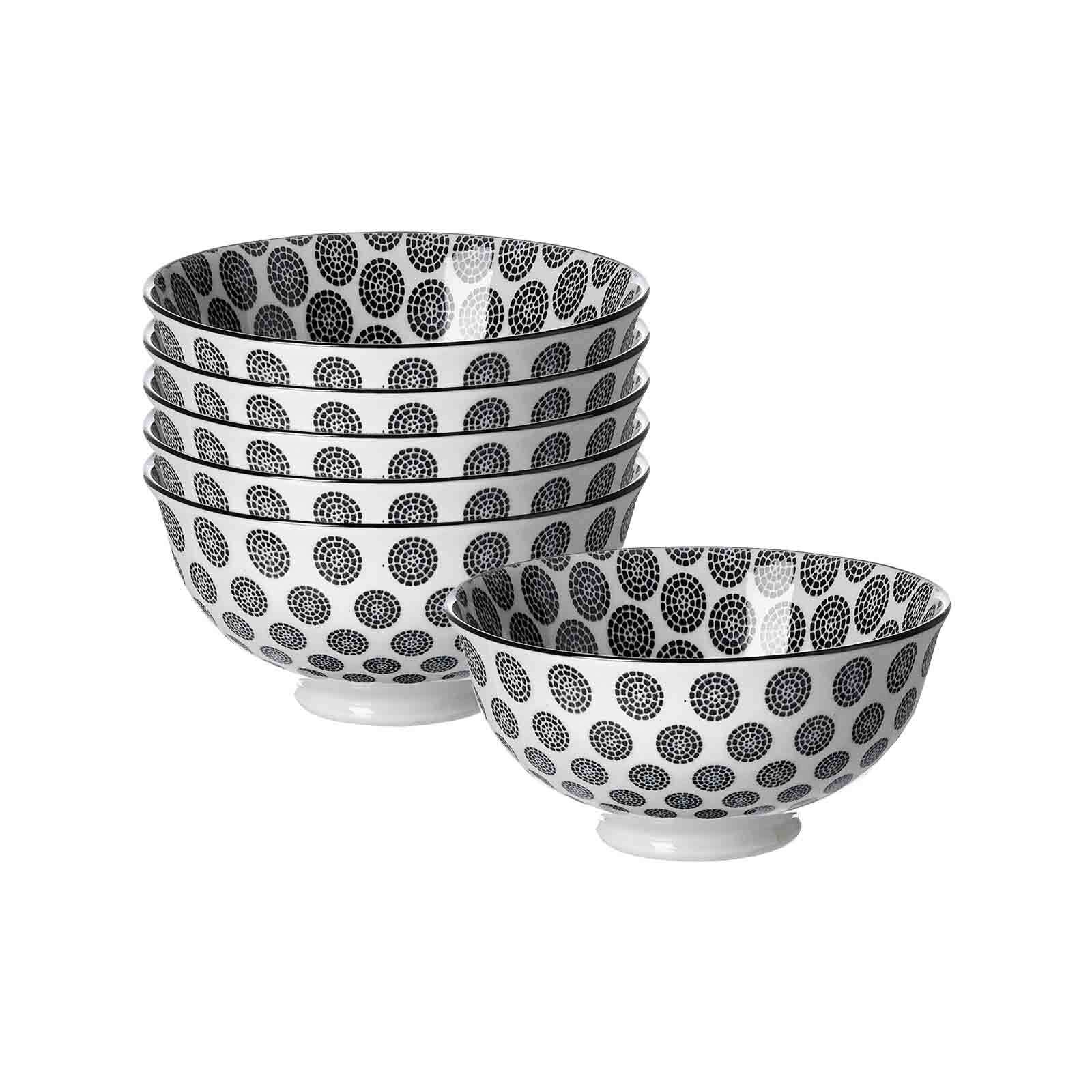 Ritzenhoff & Breker Servierschalen Takeo Circles &oslash; 12 cm 6er Set - Bild 1