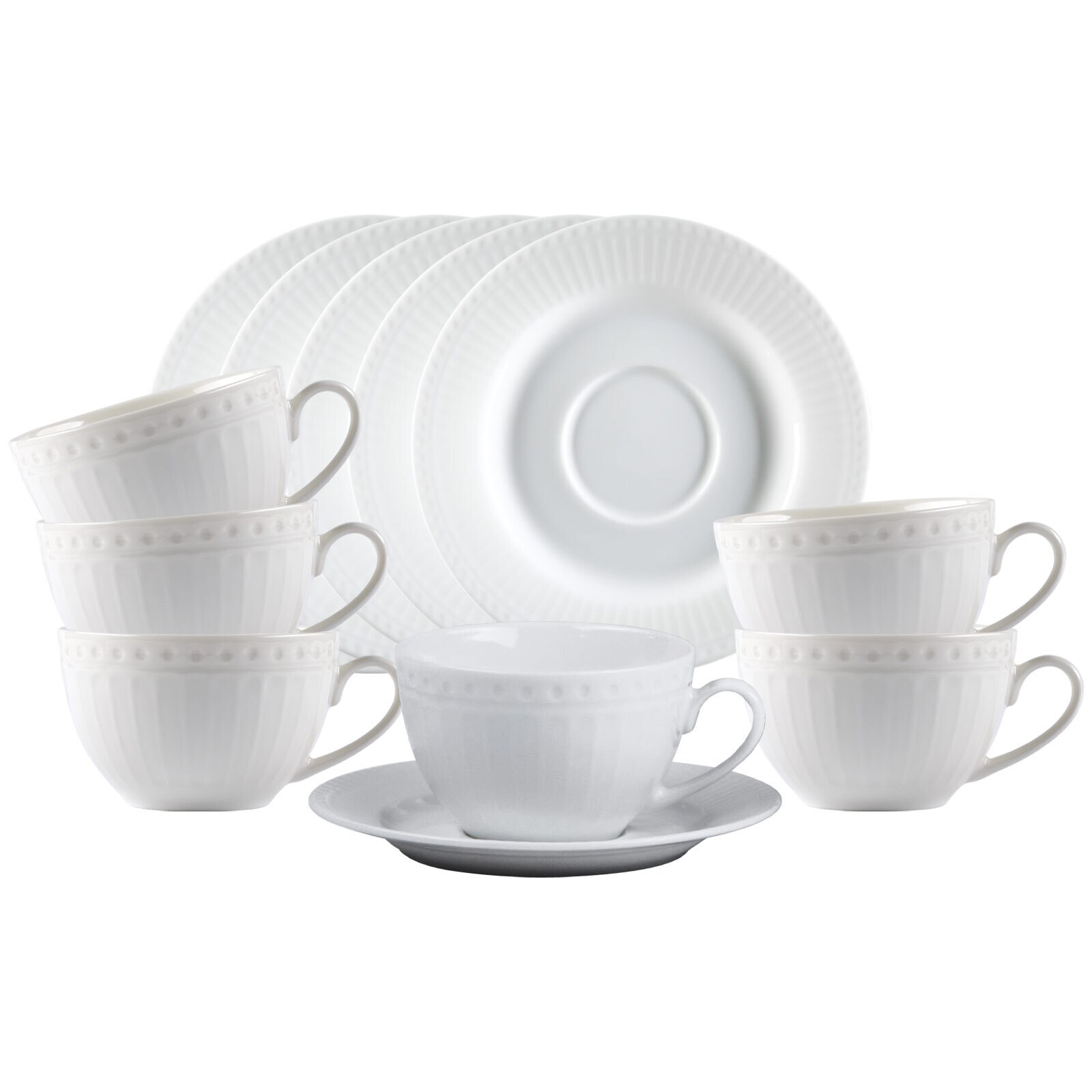 Ritzenhoff & Breker Kaffeetassen mit Untertassen Sofia 220 ml 6er Set - Bild 1