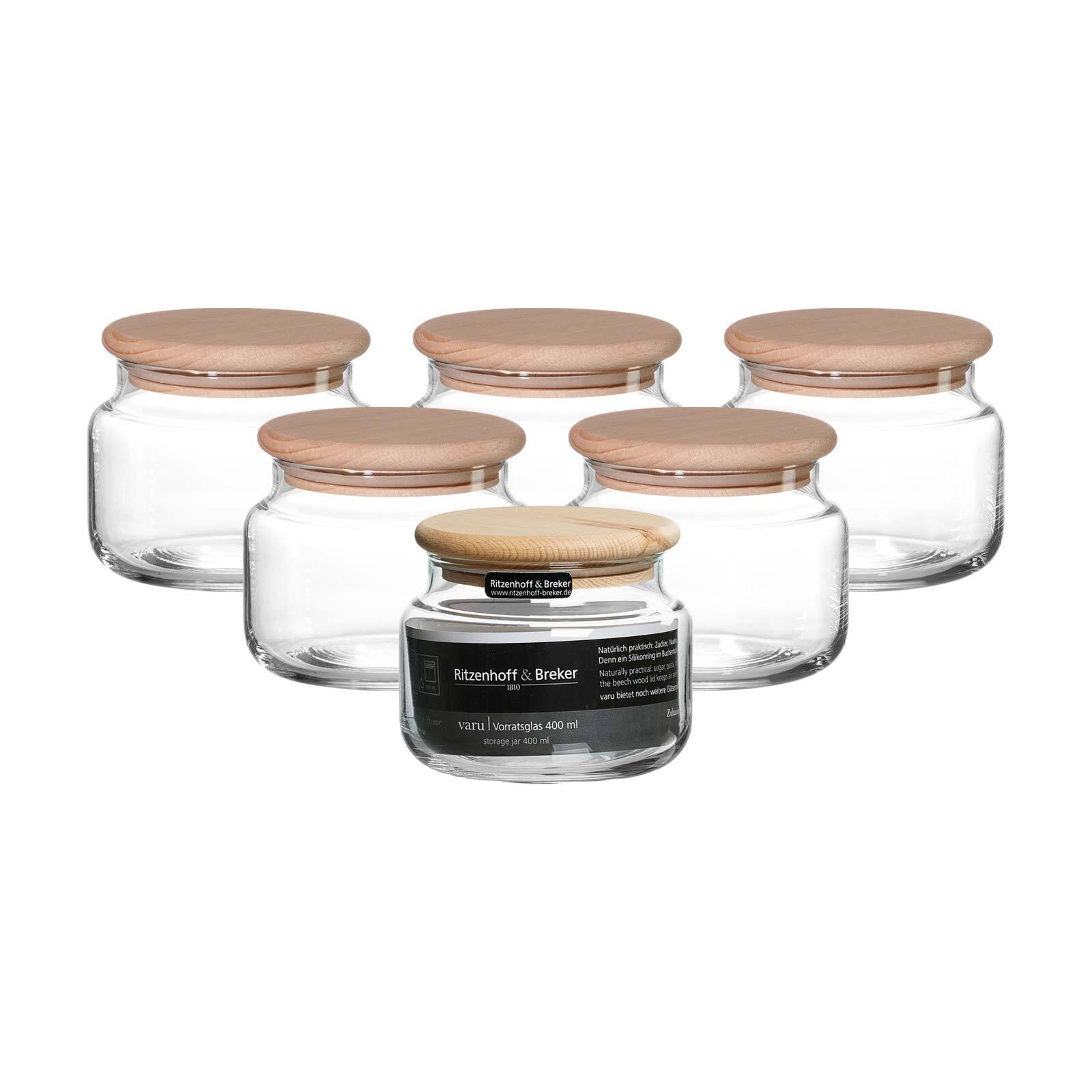 Ritzenhoff & Breker Vorratsgl&auml;ser Varu 400 ml 6er Set - Bild 1