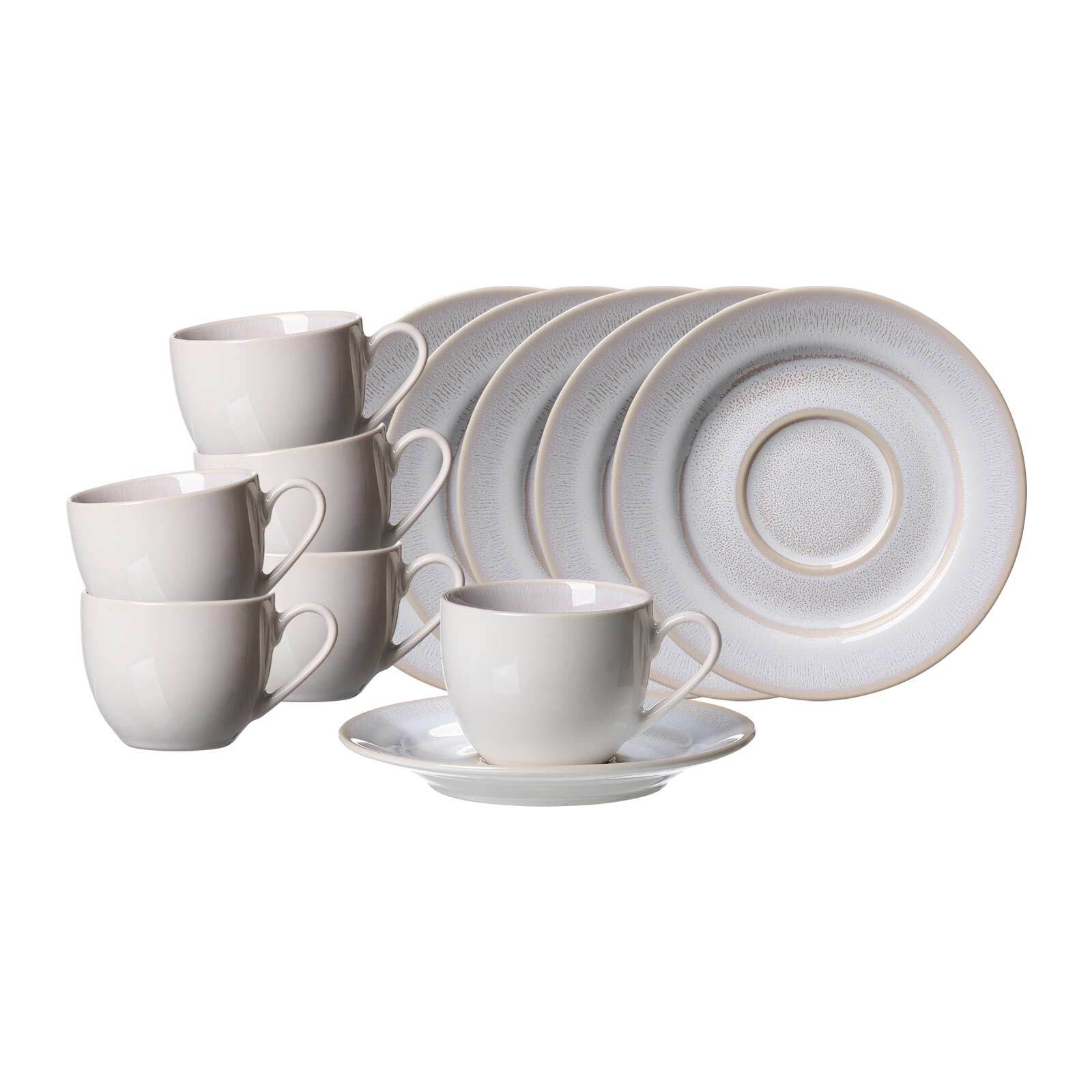 Ritzenhoff & Breker Espressotassen mit Untertassen Laredo 90 ml 6er Set - Bild 1