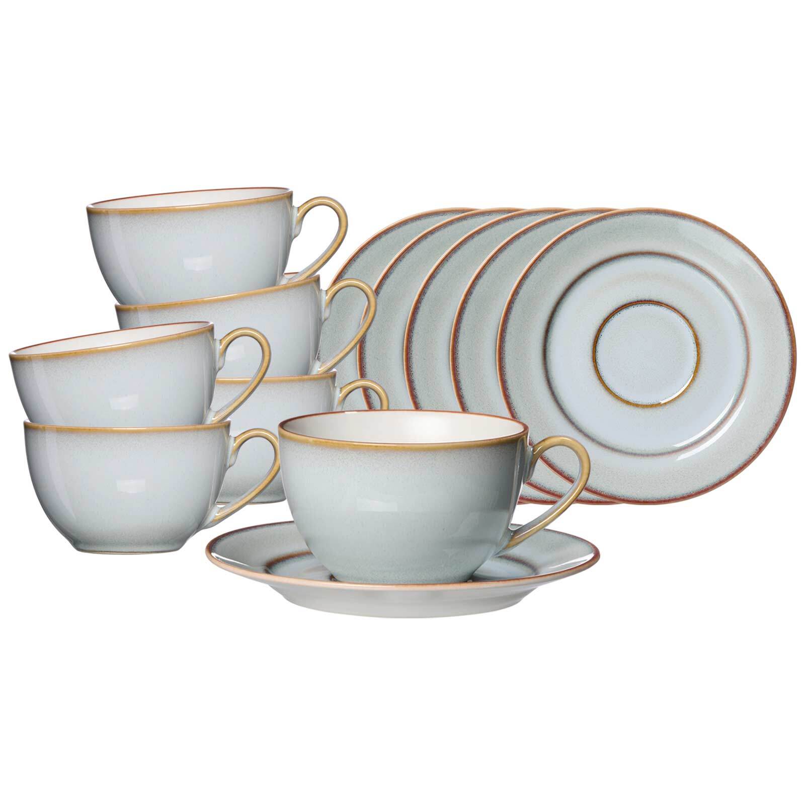 Ritzenhoff & Breker Kaffeetassen mit Untertassen Portofino 220 ml 6er Set - Bild 1