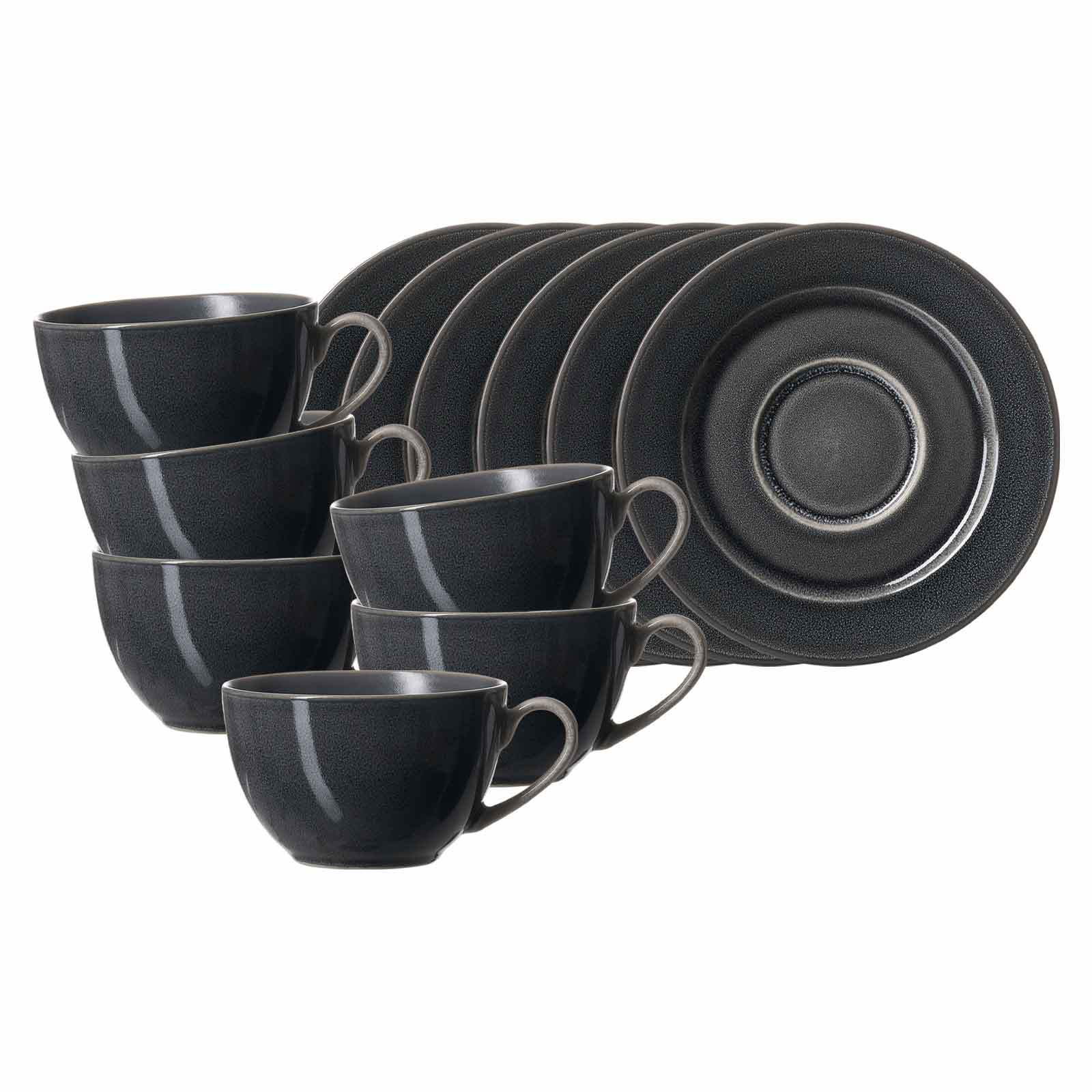 Ritzenhoff & Breker Kaffeetassen mit Untertassen Toledo 220 ml 6er Set - Bild 1