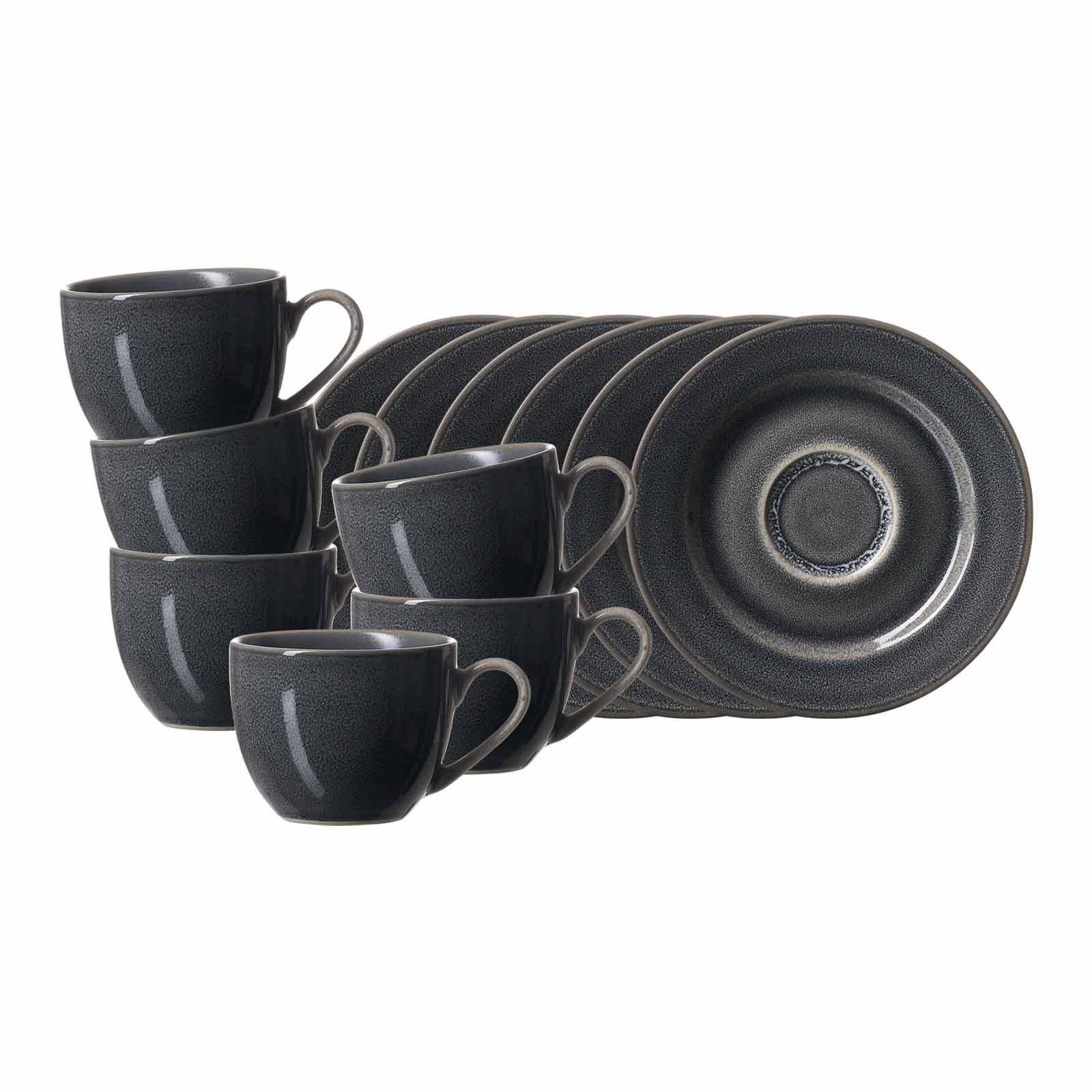 Ritzenhoff & Breker Espressotassen mit Untertassen Toledo 90 ml 6er Set - Bild 1