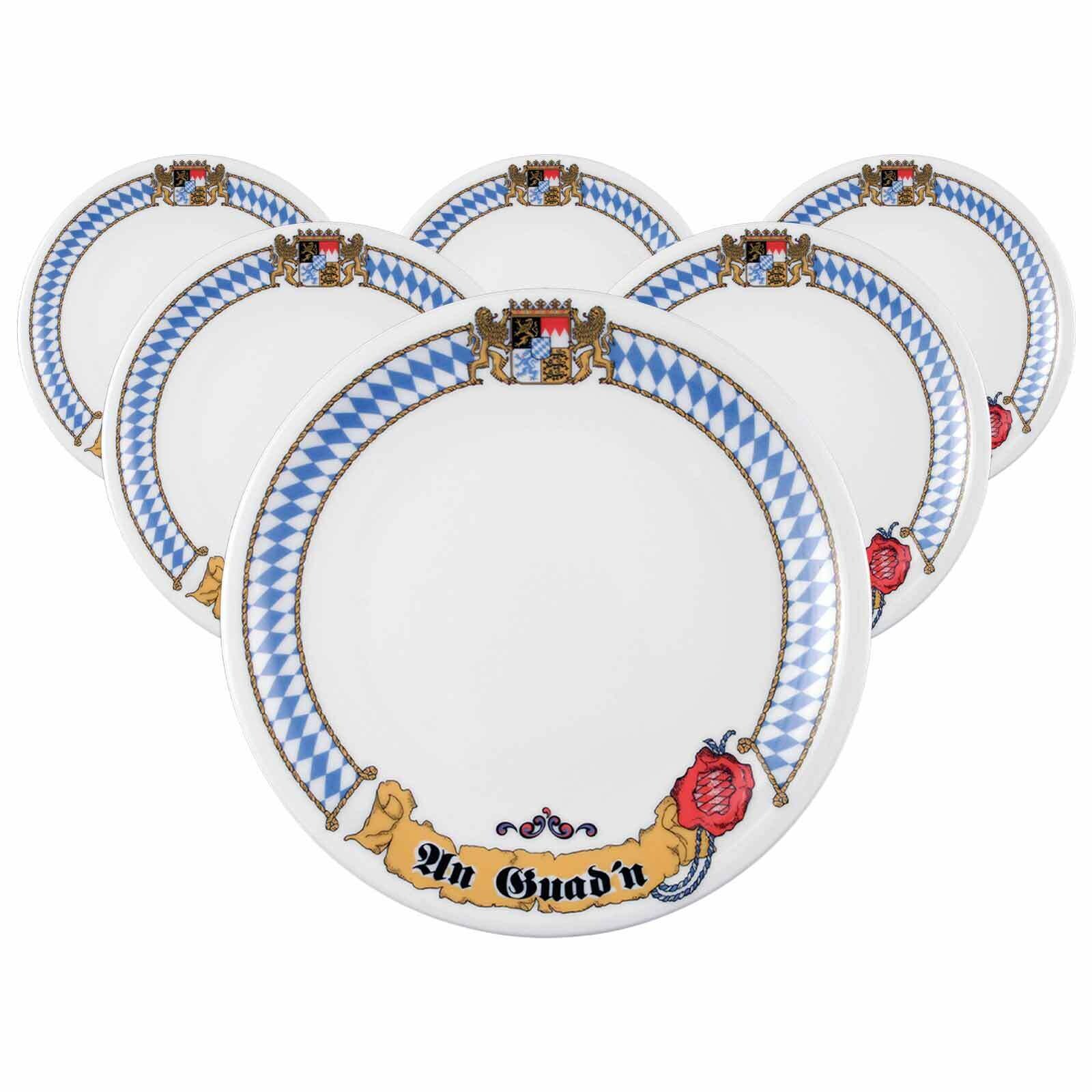 Seltmann Weiden Frühstücksteller Compact Bayern ø 19 cm 6er Set