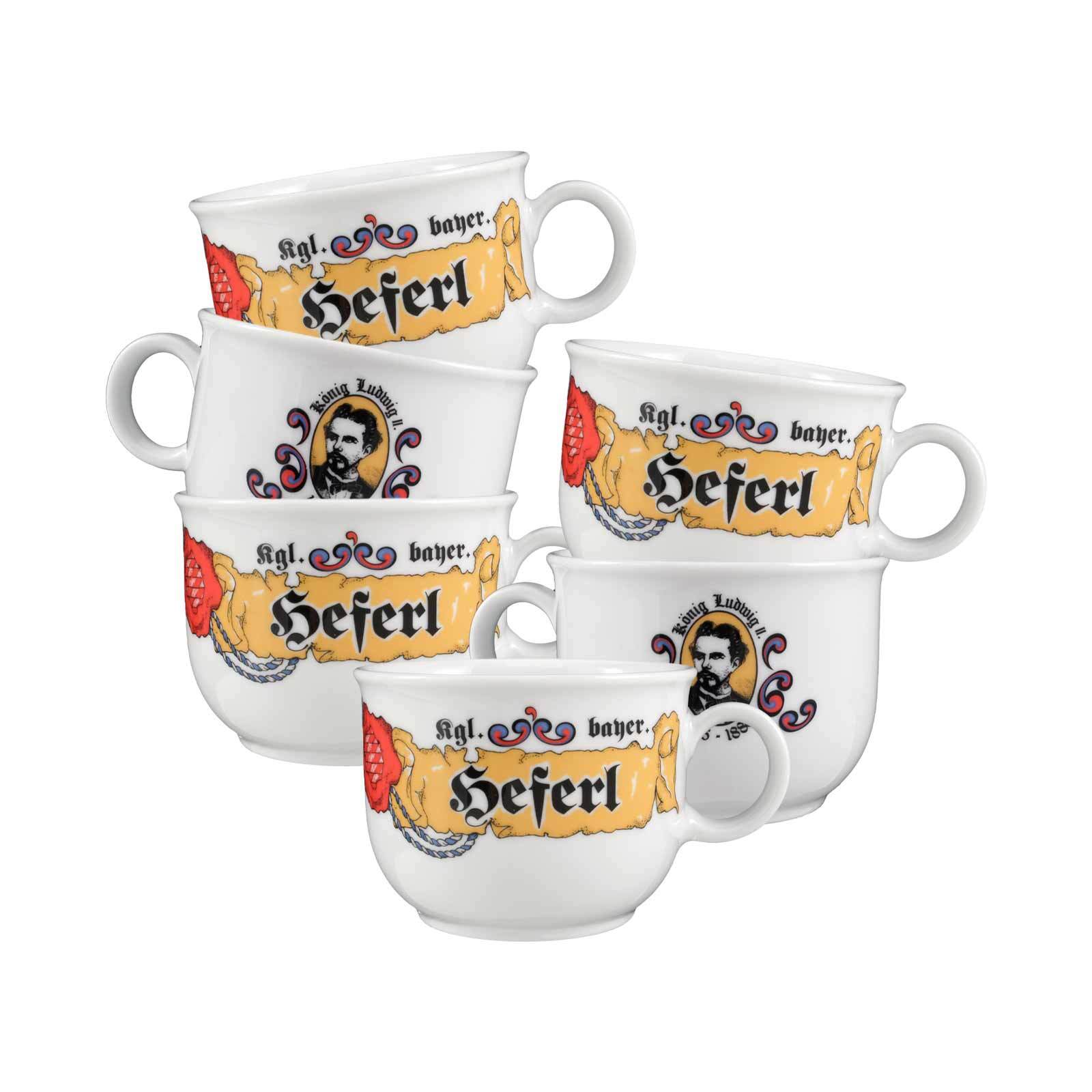 Seltmann Weiden Kaffeetassen Compact Bayern 210 ml 6er Set - Bild 1
