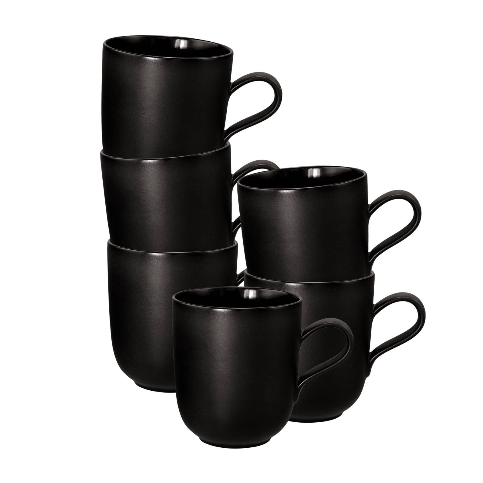 Seltmann Weiden Kaffeebecher Liberty Velvet Black 400 ml 6er Set - Bild 1