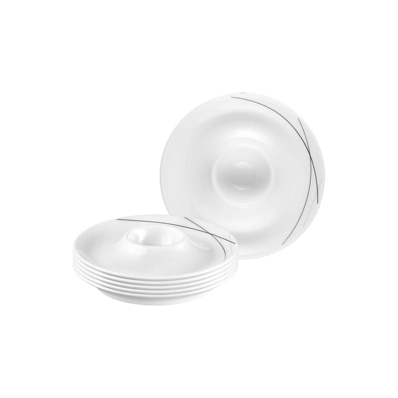 Seltmann Weiden Eierbecher mit Ablage Trio Highline &oslash; 12,5 cm 6er Set - Bild 1