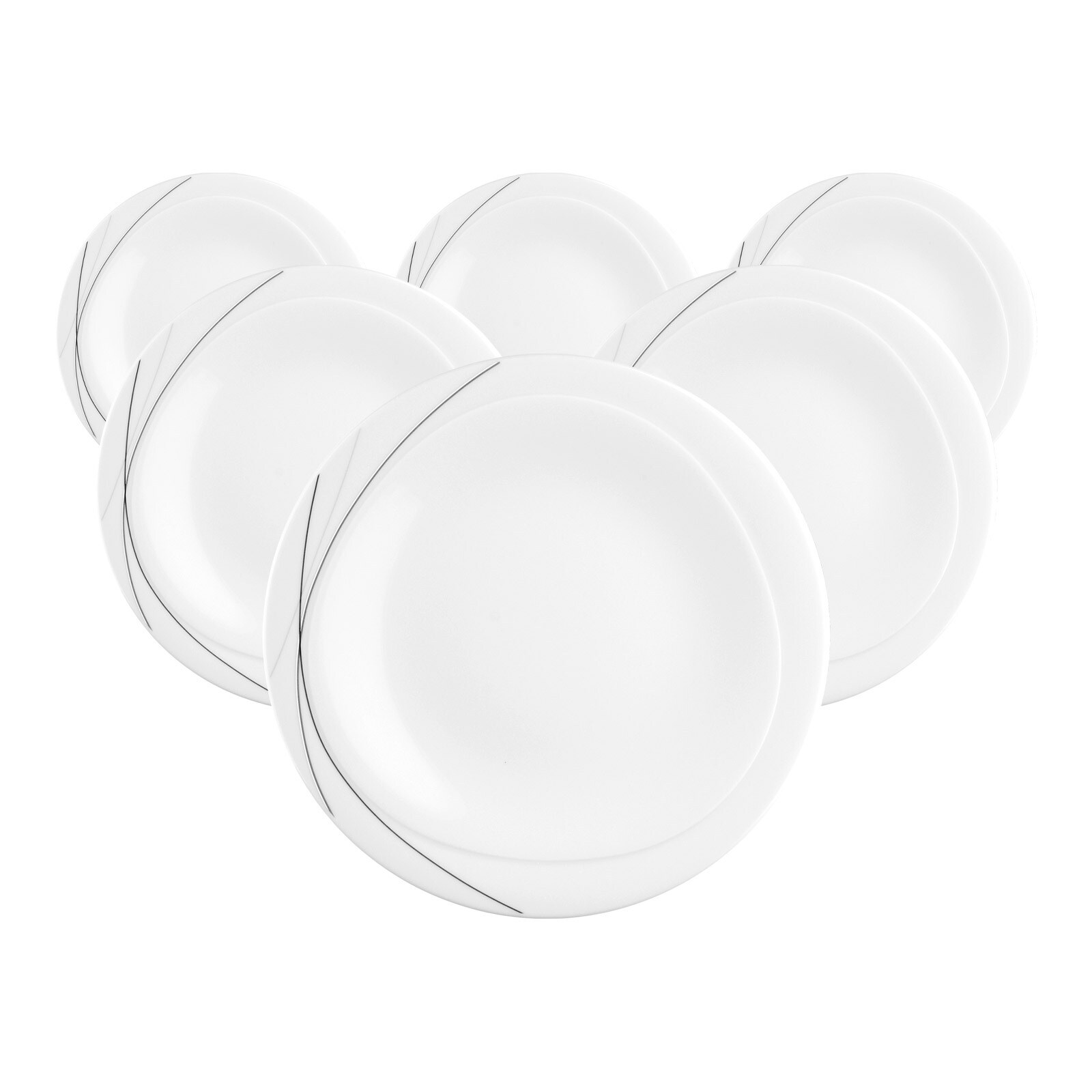 Seltmann Weiden Fr&uuml;hst&uuml;cksteller Trio Highline &oslash; 23 cm 6er Set - Bild 1