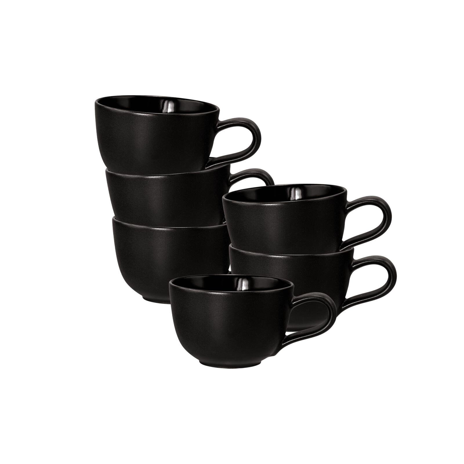 Seltmann Weiden Espressotassen Liberty Velvet Black 100 ml 6er Set - Bild 1